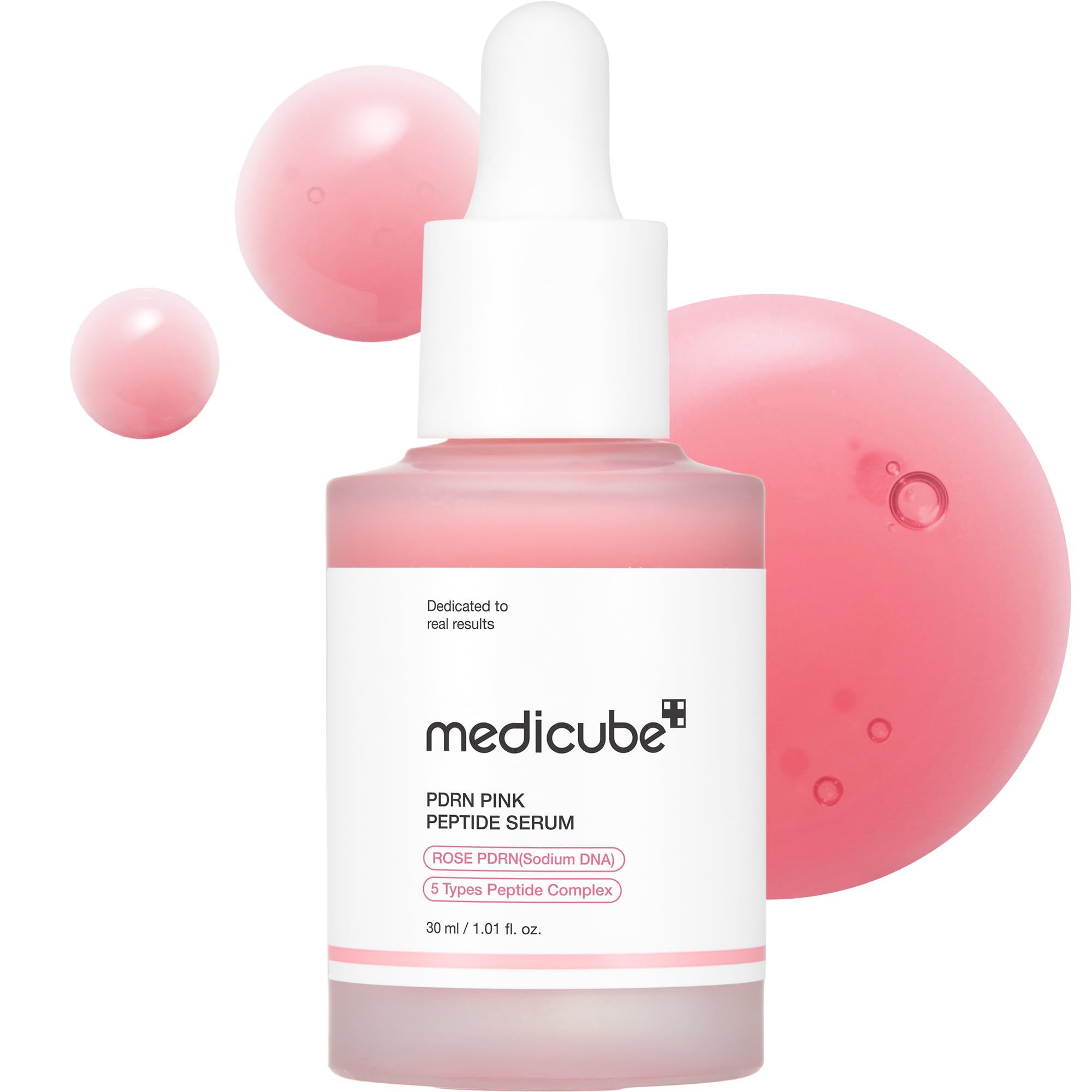 Serum Medicube Rose Pdrn Pdrn Pink Peptide Para El Cuidado De La Piel Vegano, 30 Ml - Venta Internacional.