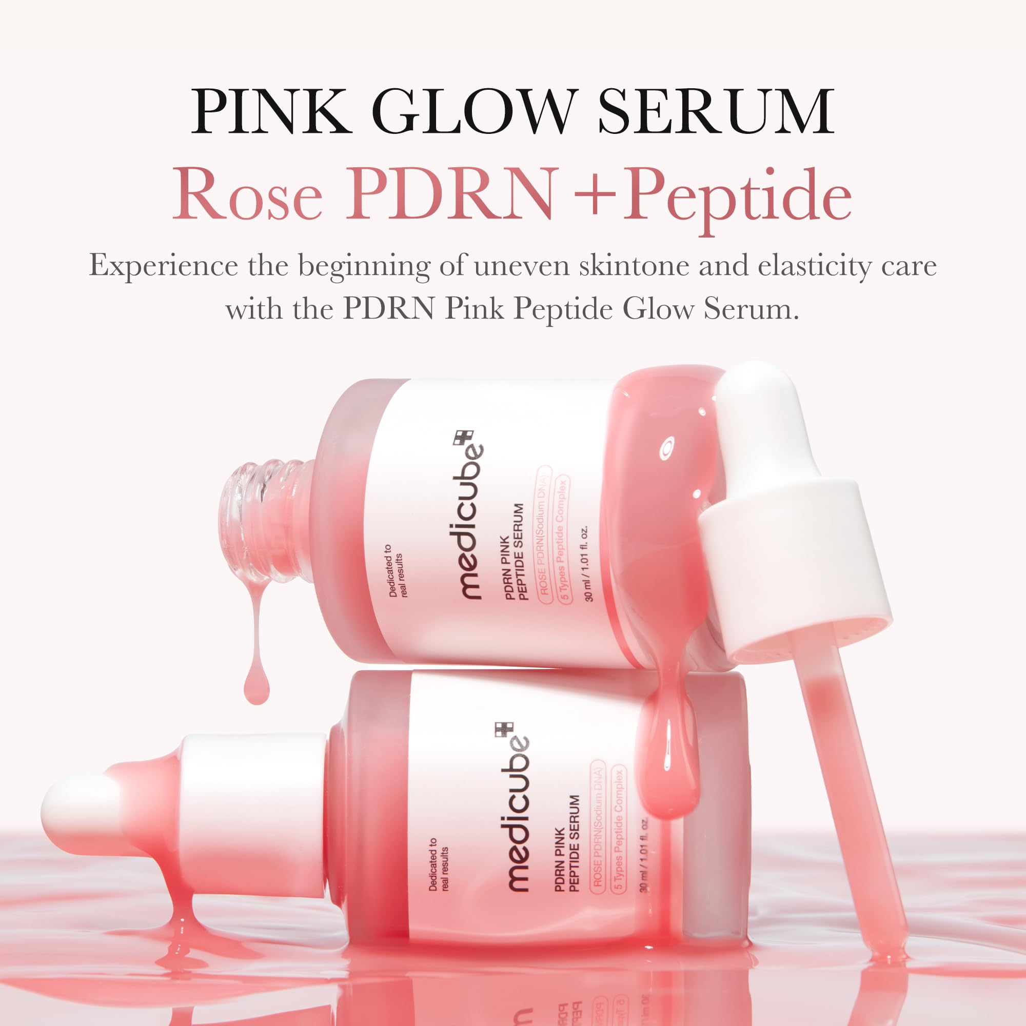 Foto 4 pulgar | Serum Medicube Rose Pdrn Pdrn Pink Peptide Para El Cuidado De La Piel Vegano, 30 Ml - Venta Internacional.