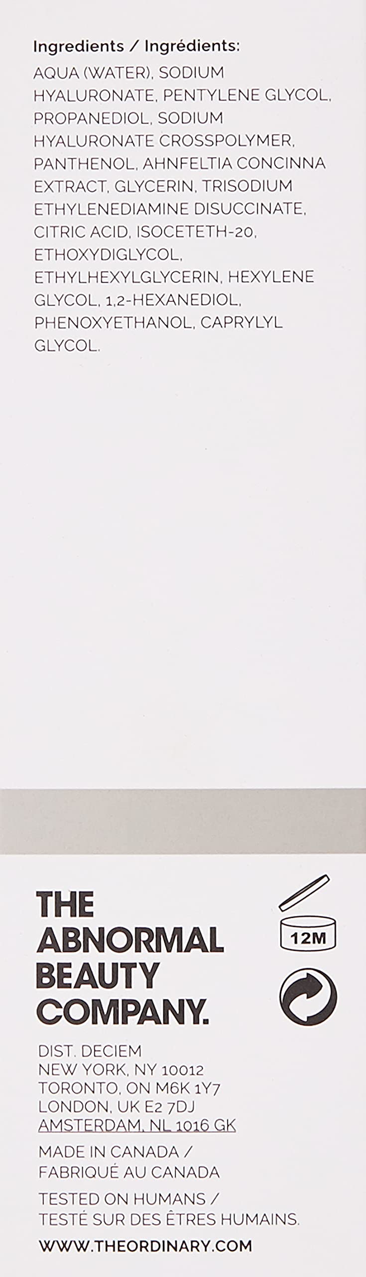 Foto 5 | Sérum The Ordinary Ácido Hialurónico 2% + B5 30 Ml - Venta Internacional.