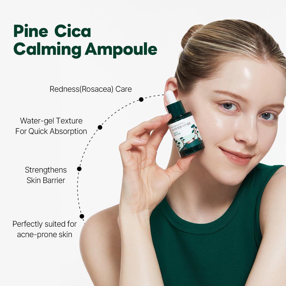 Foto 4 pulgar | Serum Round Lab Pine Calming Cica Ampolla De 30 Ml Con Ácido Hialurónico - Venta Internacional.
