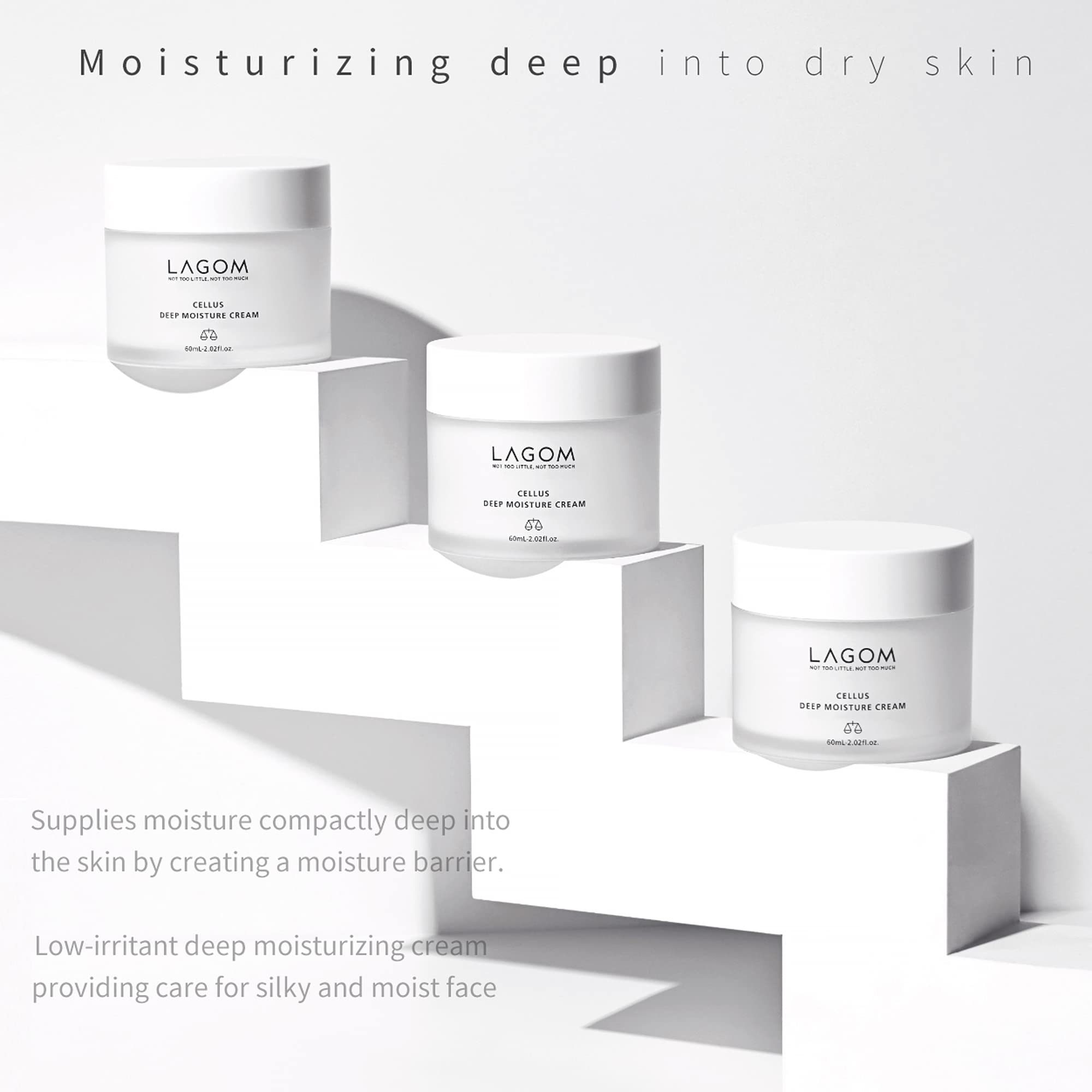 Foto 3 pulgar | Crema Hidratante Lagom Cellus Deep Moisture Cream 60 Ml Para Todo Tipo De Piel - Venta Internacional.