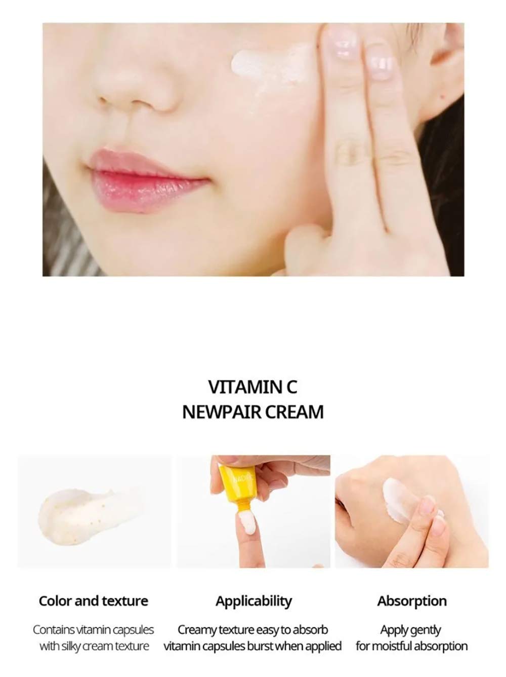 Foto 6 | Crema Hidratante Nacific Vitamin C Newpair De 15 Ml Para Piel Seca - Venta Internacional.