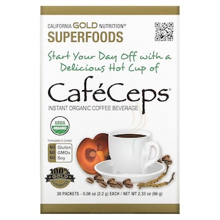 Foto 1 | Café California Gold Nutrition Cafeceps Con Cordyceps, 2,2 G - Venta Internacional.