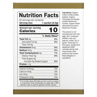 Foto 2 | Café California Gold Nutrition Cafeceps Con Cordyceps, 2,2 G - Venta Internacional.