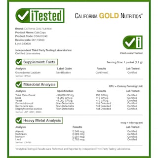 Foto 4 | Café California Gold Nutrition Cafeceps Con Cordyceps, 2,2 G - Venta Internacional.