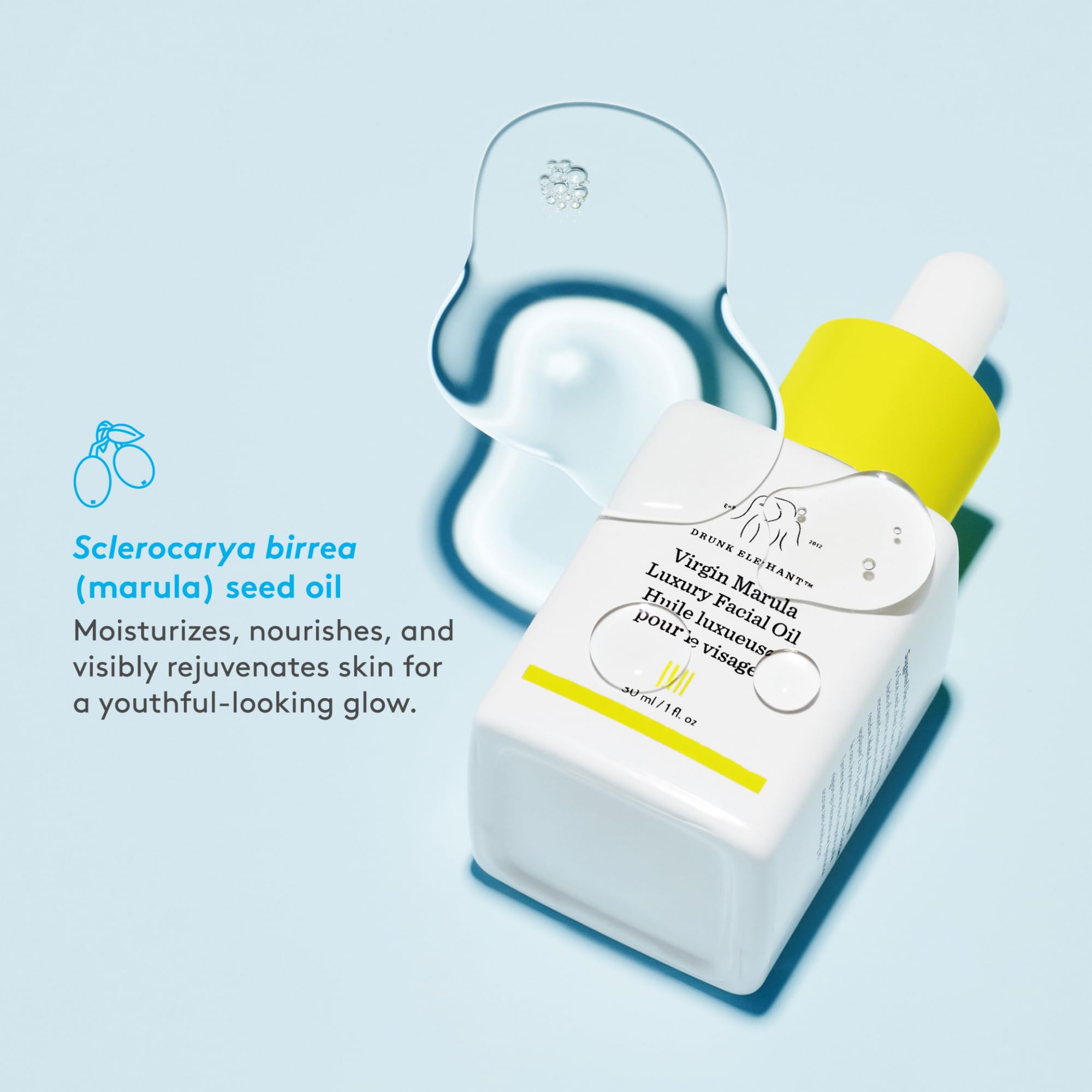 Foto 4 pulgar | Aceite Facial Drunk Elephant Virgin Marula, 30 Ml, Antienvejecimiento - Venta Internacional.