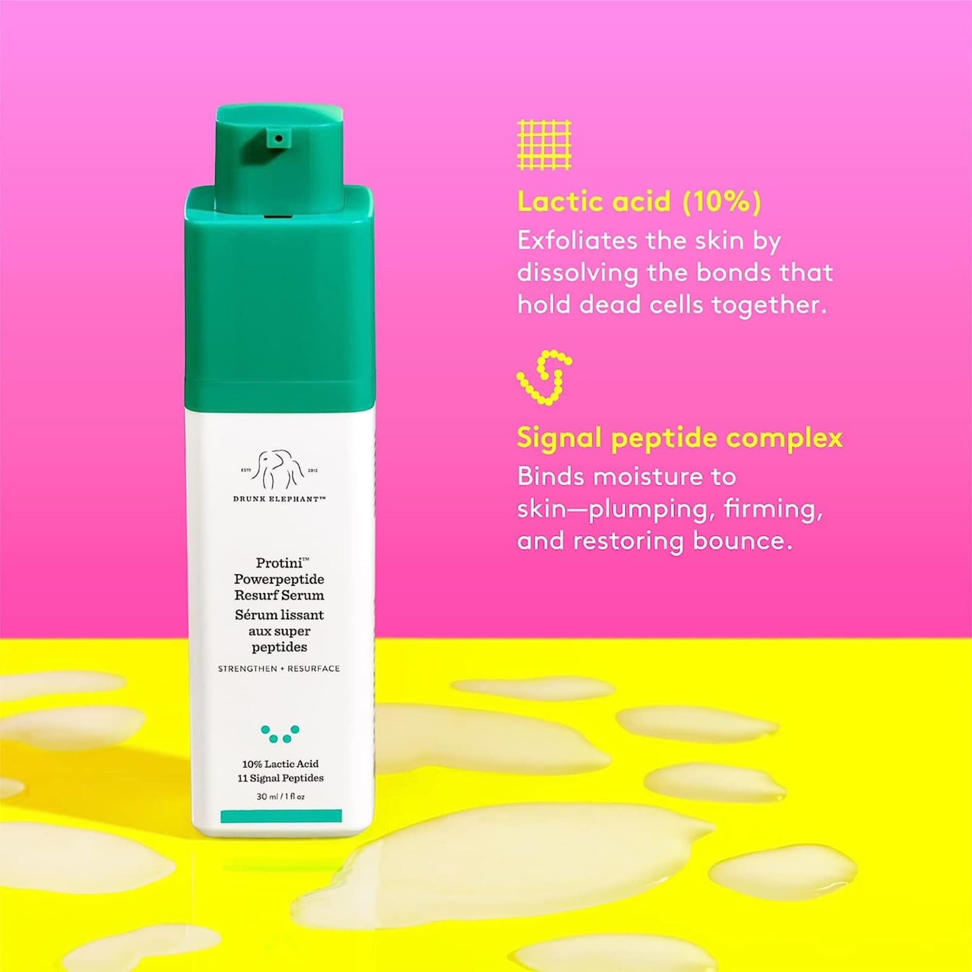 Foto 5 pulgar | Sérum Facial Drunk Elephant Proini Powerpeptide Resurf 30 Ml - Venta Internacional.