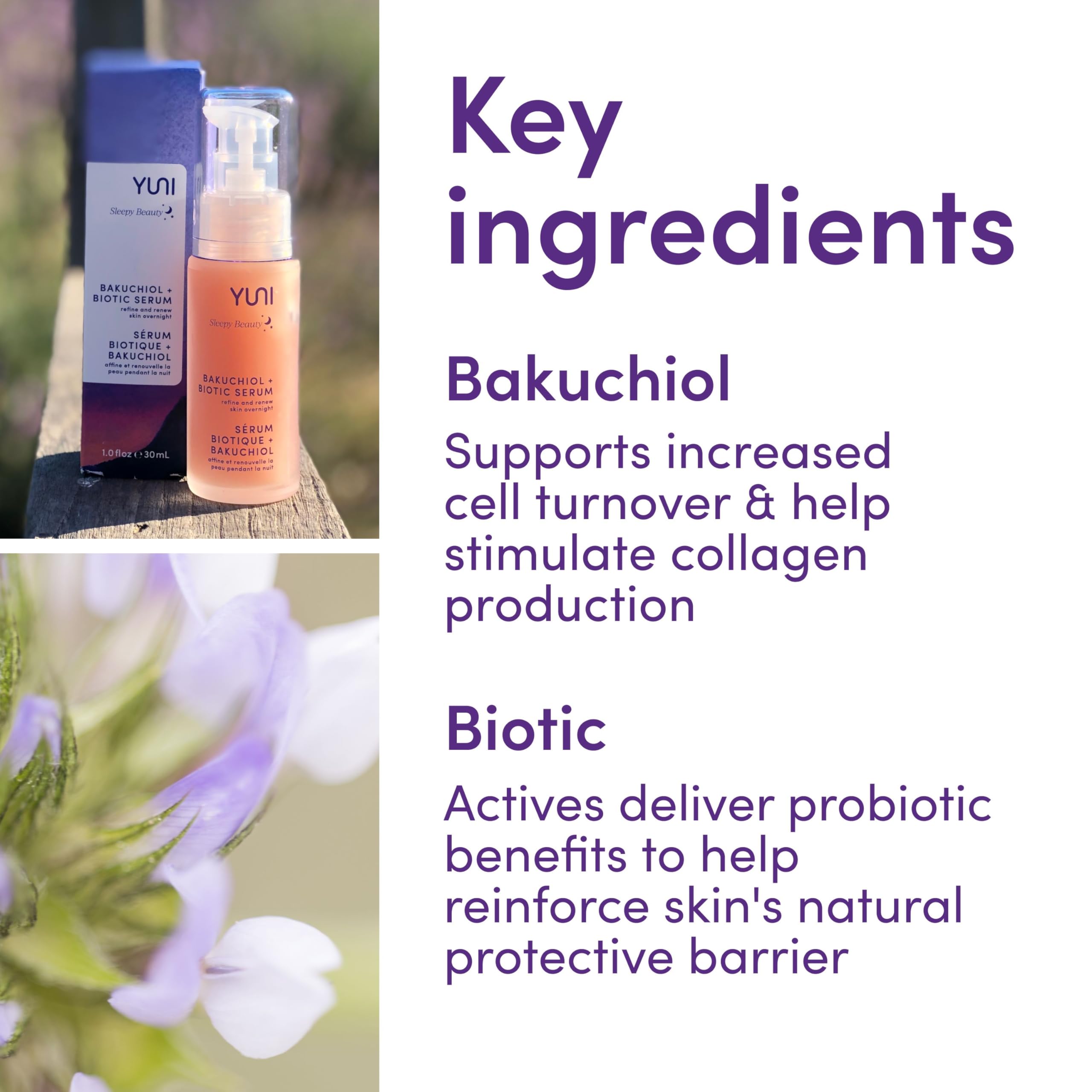 Foto 6 pulgar | Sérum Facial Yuni Beauty Bakuchiol Serum 30 Ml Antienvejecimiento Vegano - Venta Internacional.