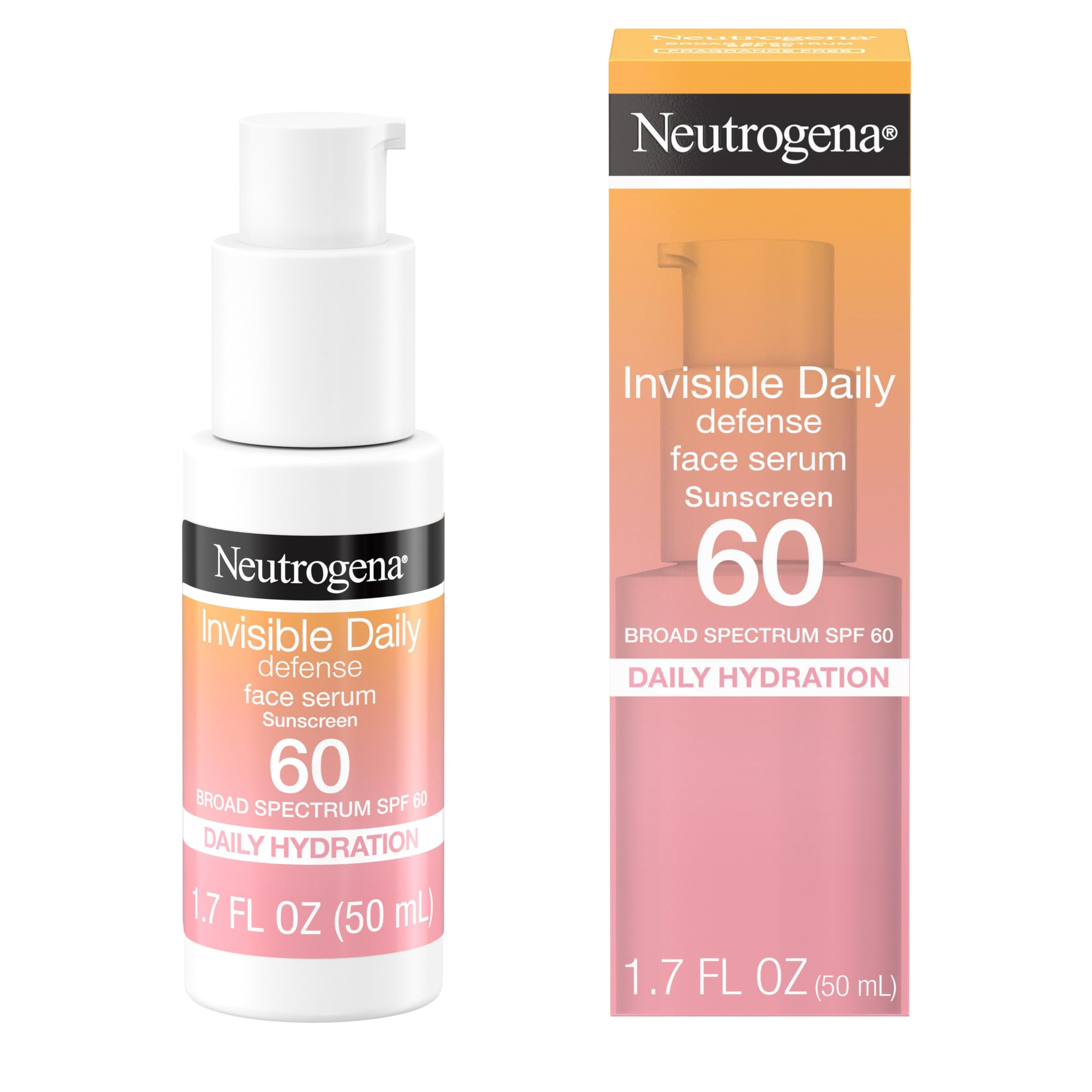 Protector Solar Neutrogena Invisible Daily Defense Spf 60 50 Ml - Venta Internacional.