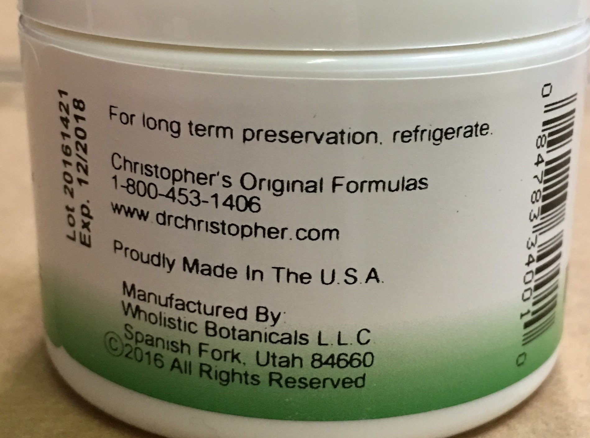 Foto 4 pulgar | Crema Facial Christopher's Original Formulas Beauty 60 Ml - Venta Internacional.