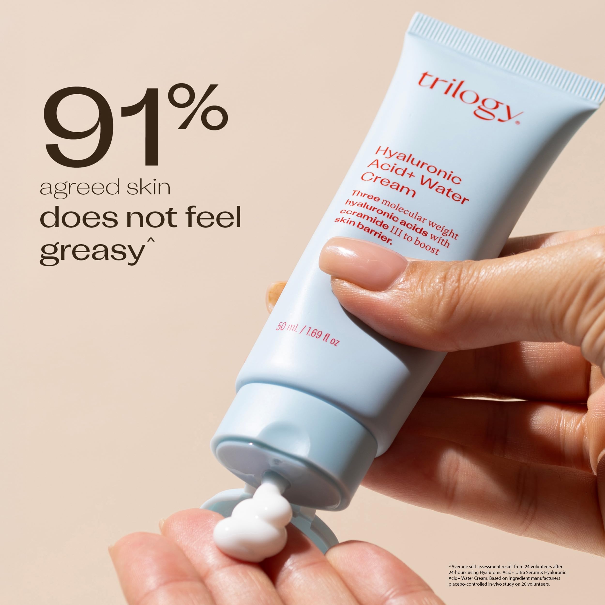 Foto 5 pulgar | Crema Hidratante Trilogy Con Ácido Hialurónico+agua, 50 Ml - Venta Internacional.