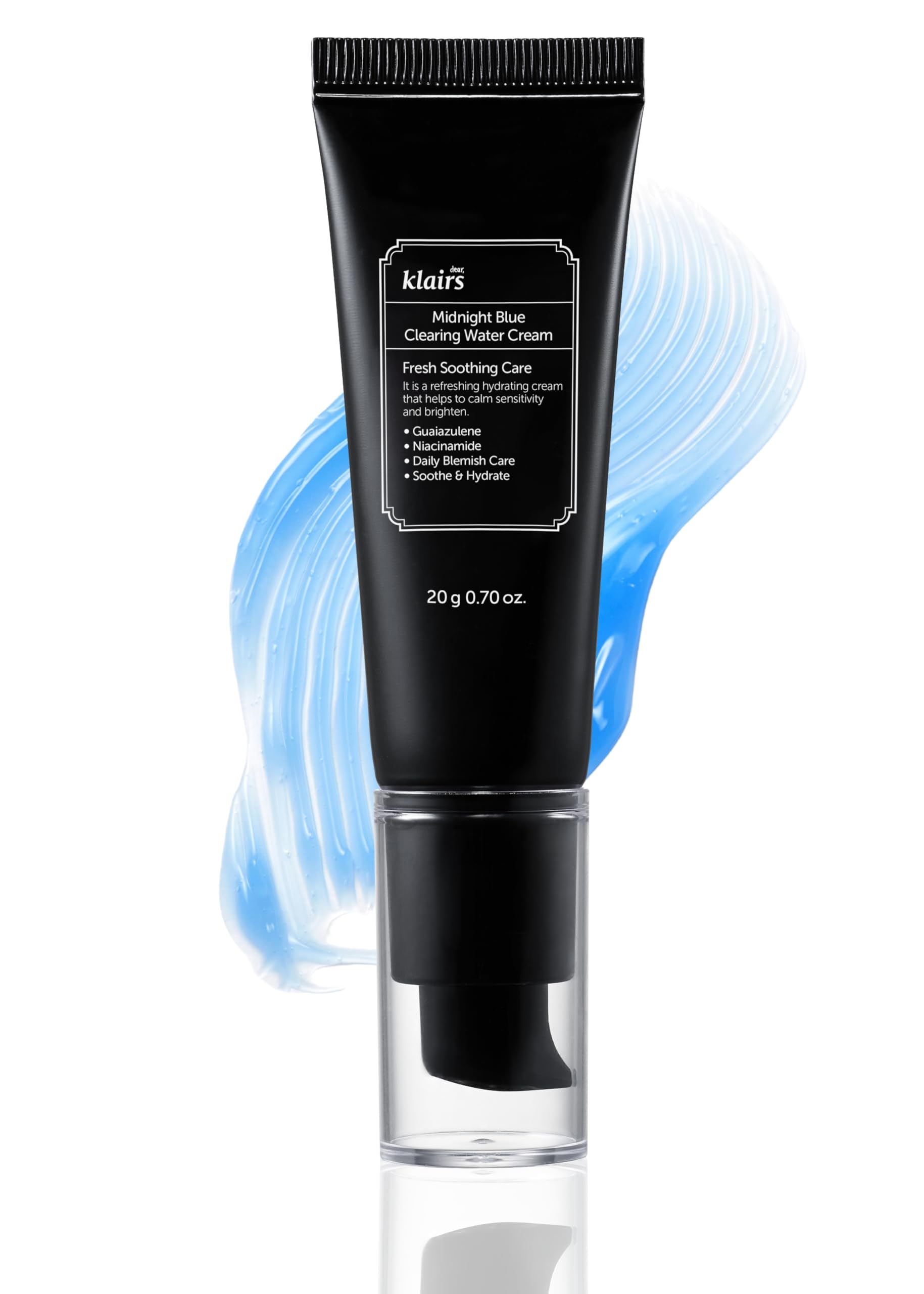 Crema En Gel De Agua Dearklairs Midnight Blue Clearing, 50 Ml, Oleosa - Venta Internacional.