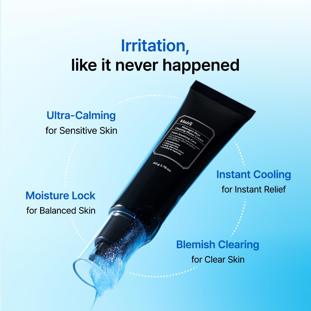 Foto 6 pulgar | Crema En Gel De Agua Dearklairs Midnight Blue Clearing, 50 Ml, Oleosa - Venta Internacional.