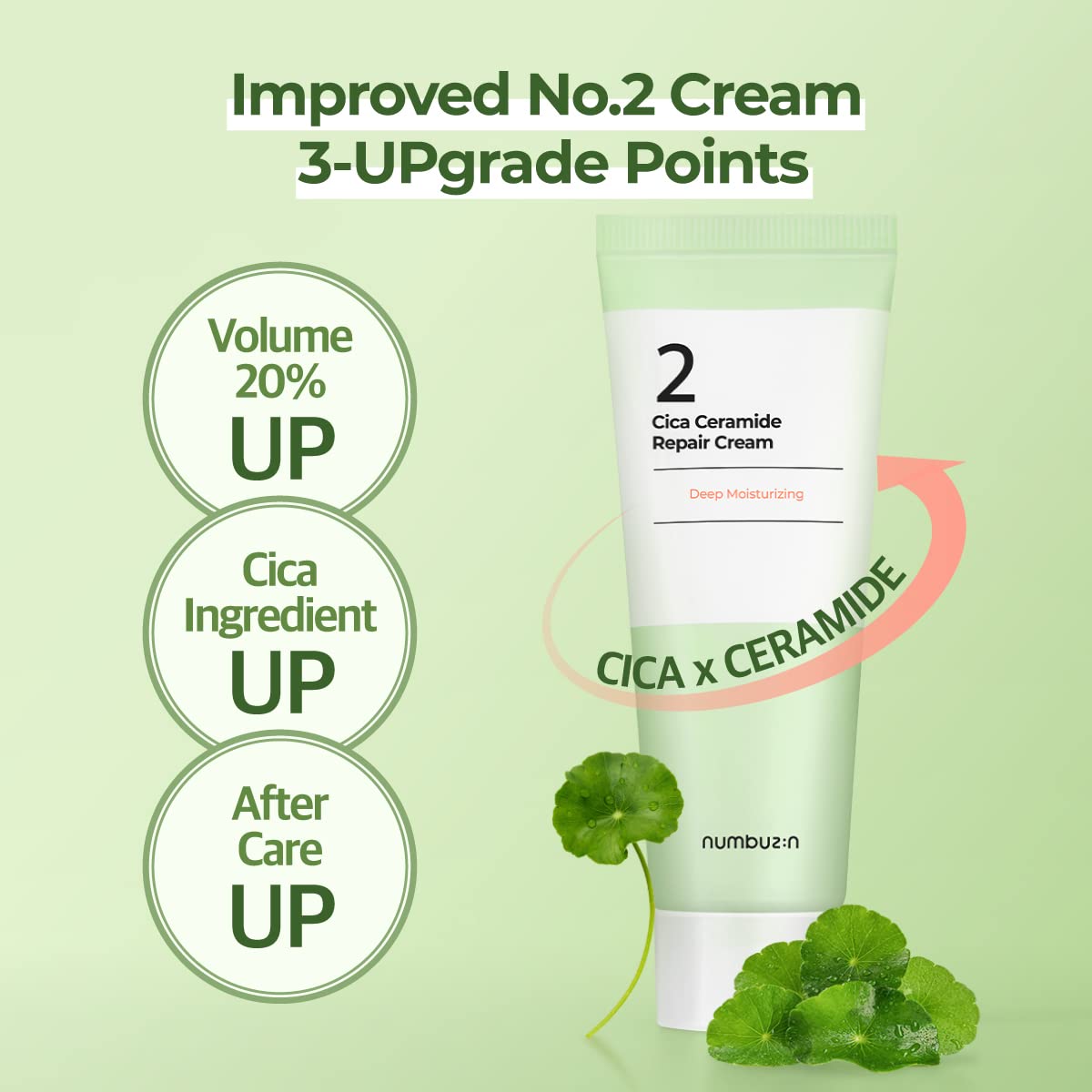 Foto 5 pulgar | Crema Hidratante Numbuzin Cica Ceramide Repair No.2 60 Ml - Venta Internacional.