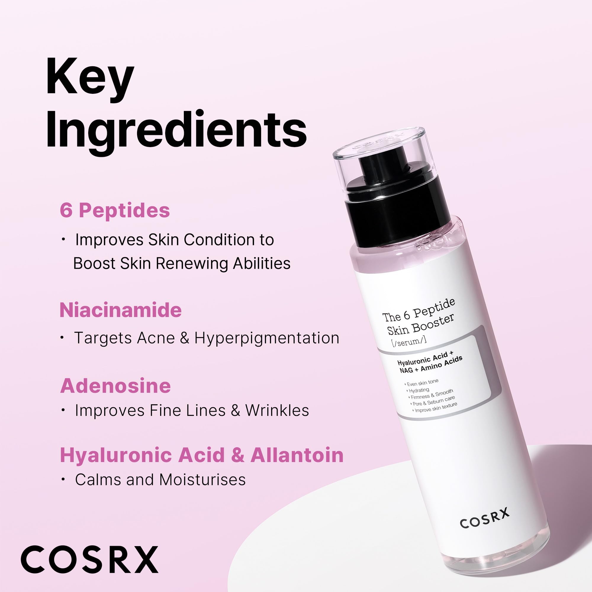 Foto 4 pulgar | Sérum Tónico Cosrx 6x Potenciador De Colágeno Peptídico, 150 Ml - Venta Internacional.