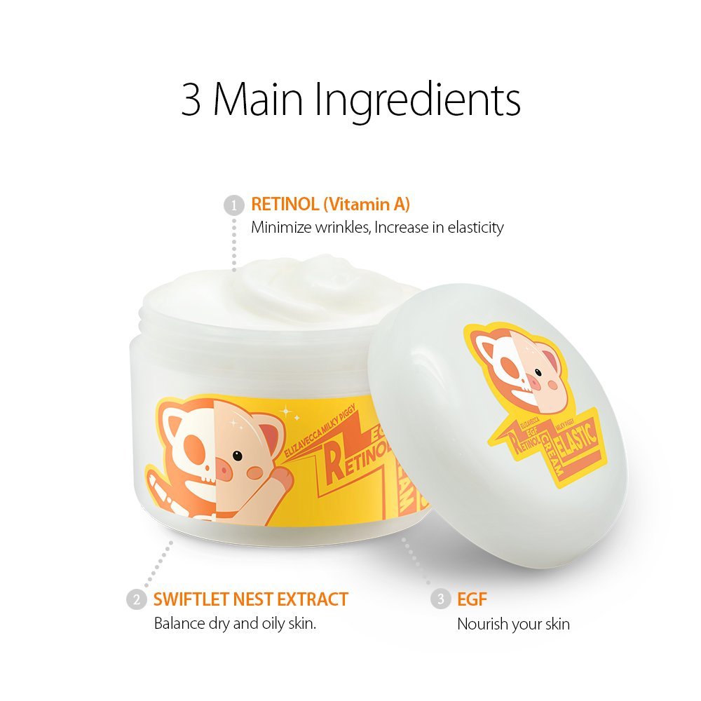 Foto 3 pulgar | Crema Facial Elizavecca Milky Piggy Retinol 100 Ml Con Swiftlet - Venta Internacional.