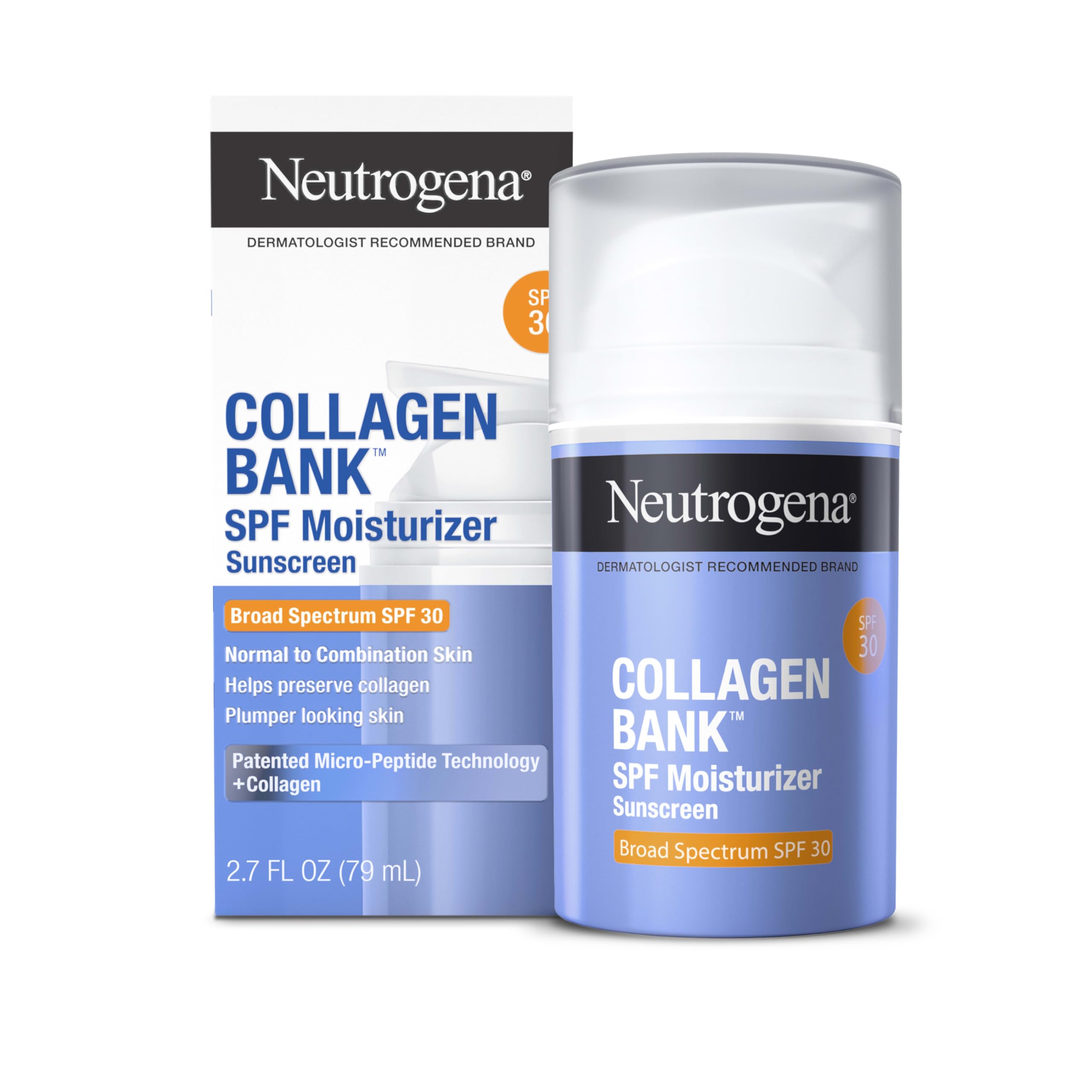 Crema Hidratante Neutrogena Collagen Bank Face Spf30 80 Ml - Venta Internacional.