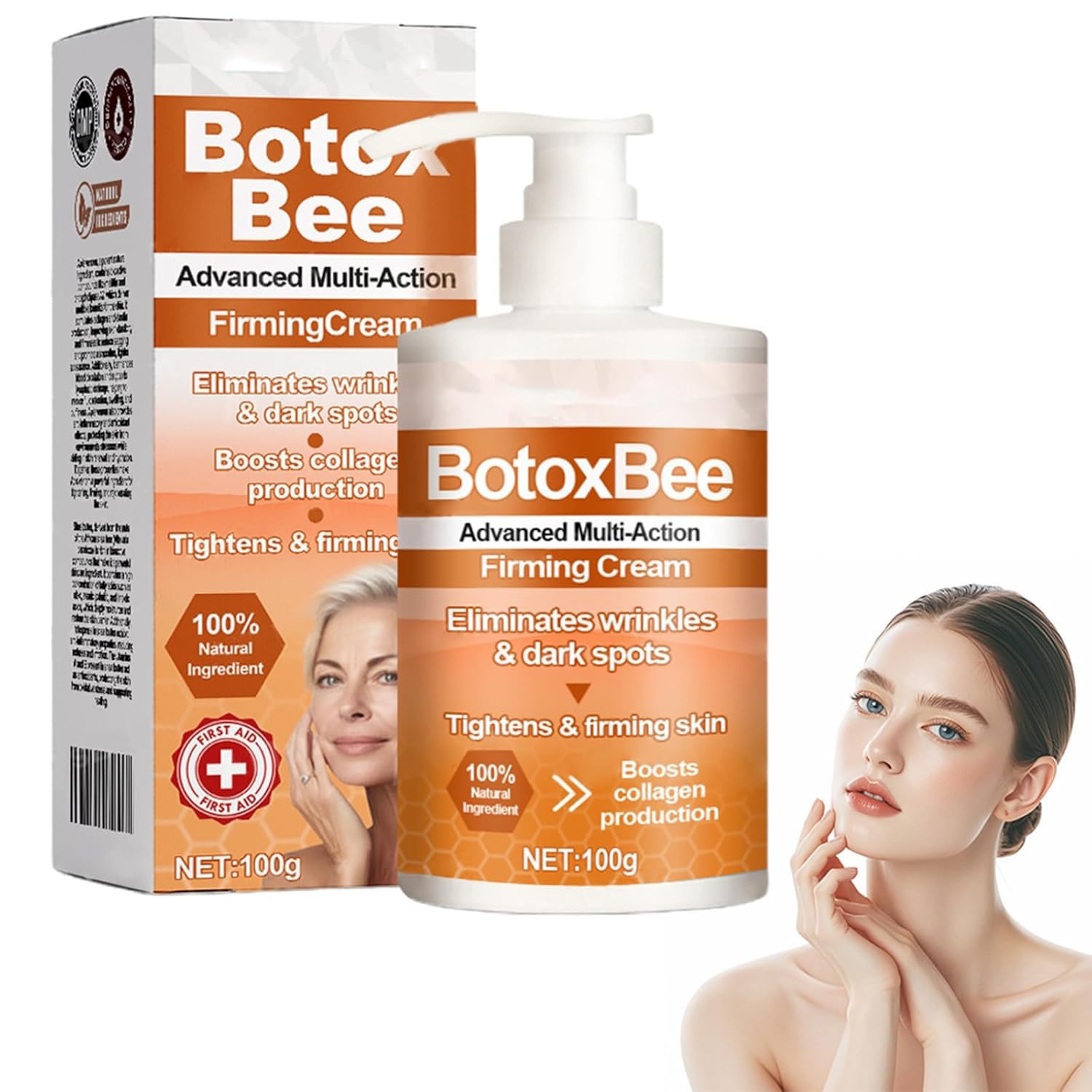 Crema Para La Piel Con Veneno De Abeja Reafirmante Avanzado Y Reductor De Arrugas - Venta Internacional.