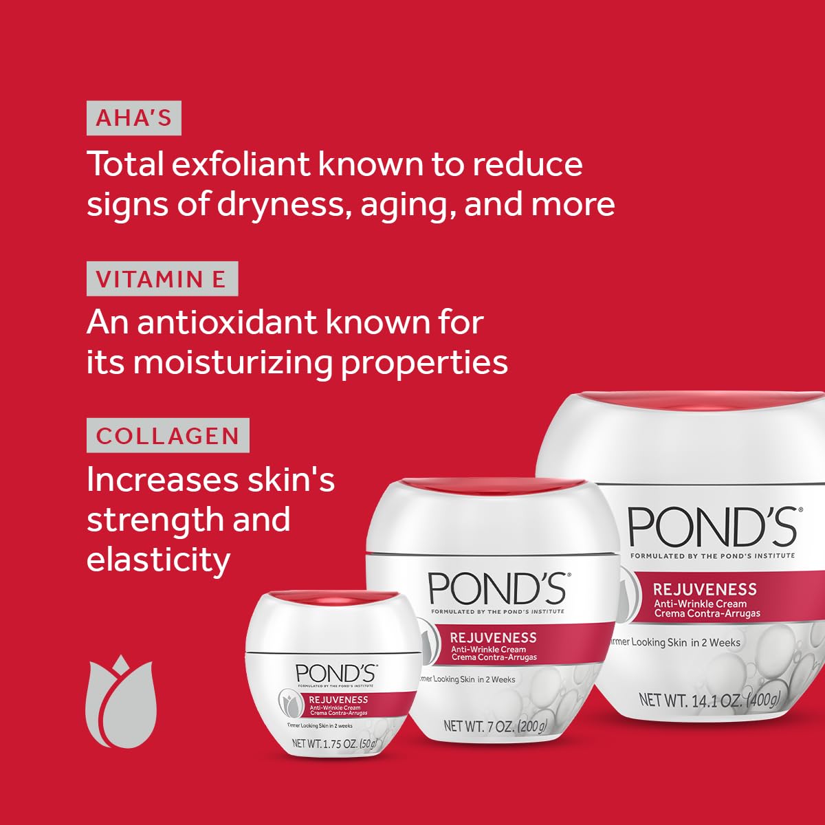 Foto 3 pulgar | Crema Facial Rejuvenecedor Pond's 400 g-Venta Internacional