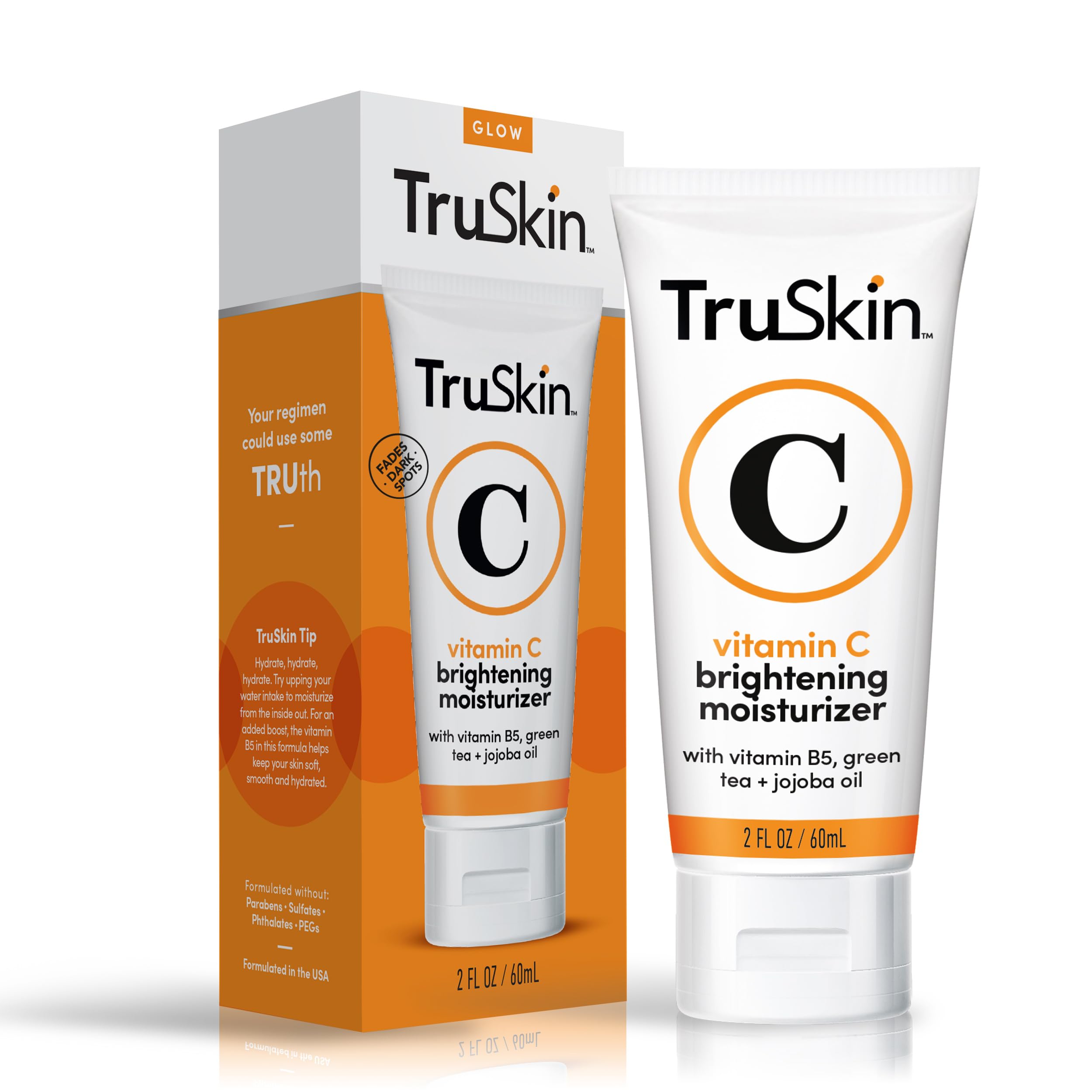 Crema Hidratante Facial Truskin Con Vitamina C, Iluminadora Y Antienvejecimiento, 60 Ml - Venta Internacional.