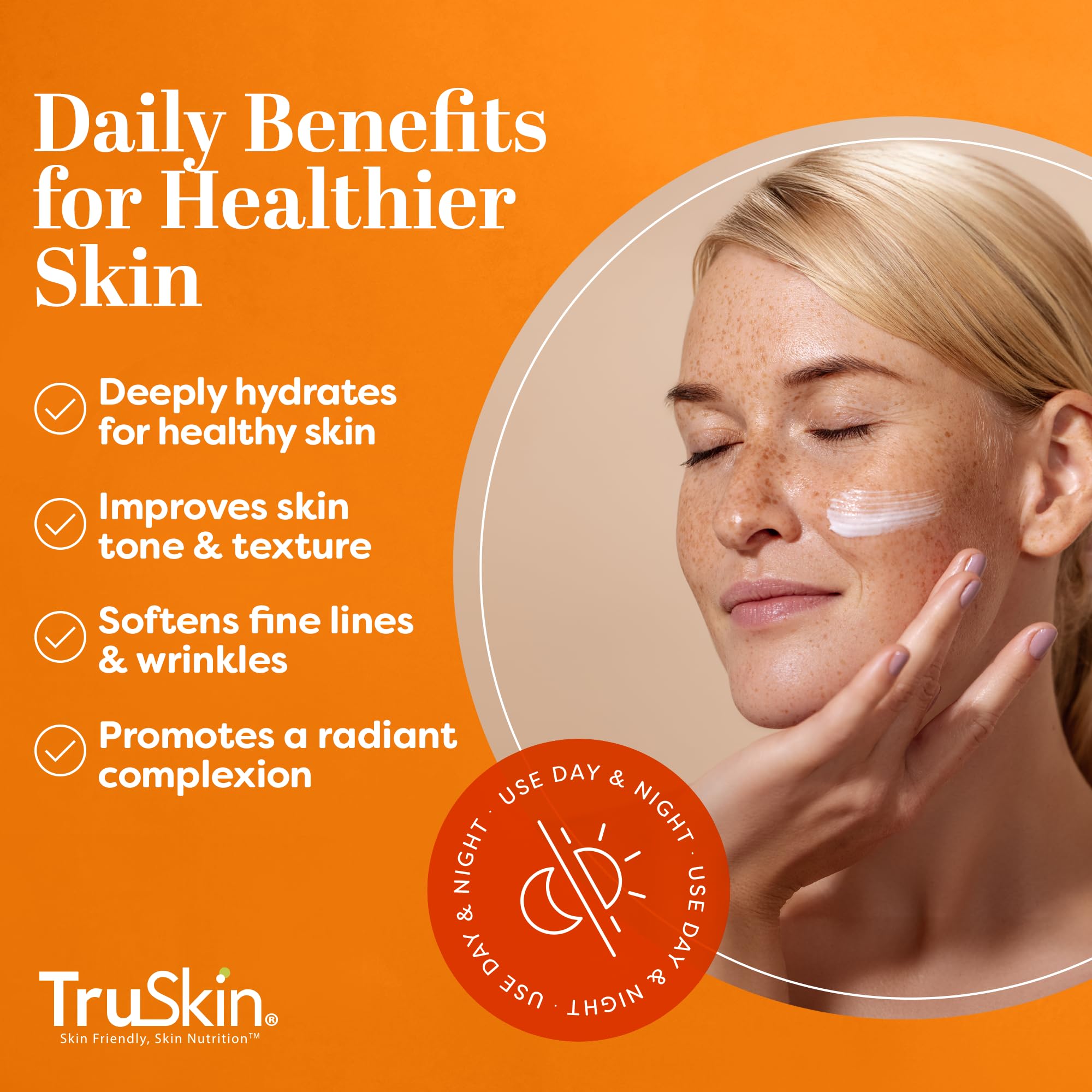 Foto 4 pulgar | Crema Hidratante Facial Truskin Con Vitamina C, Iluminadora Y Antienvejecimiento, 60 Ml - Venta Internacional.