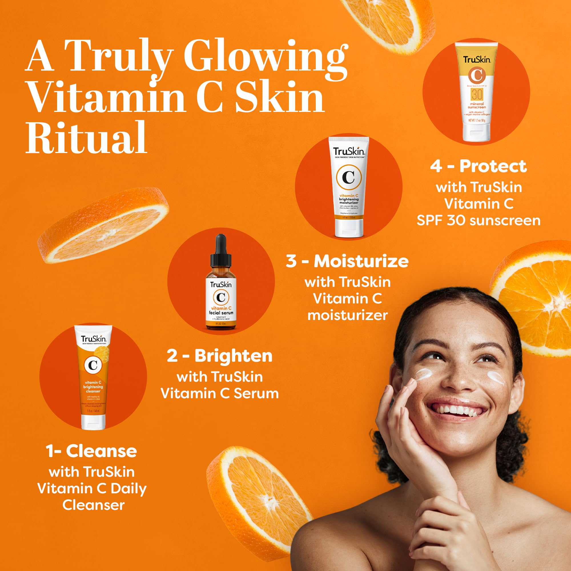 Foto 7 pulgar | Crema Hidratante Facial Truskin Con Vitamina C, Iluminadora Y Antienvejecimiento, 60 Ml - Venta Internacional.