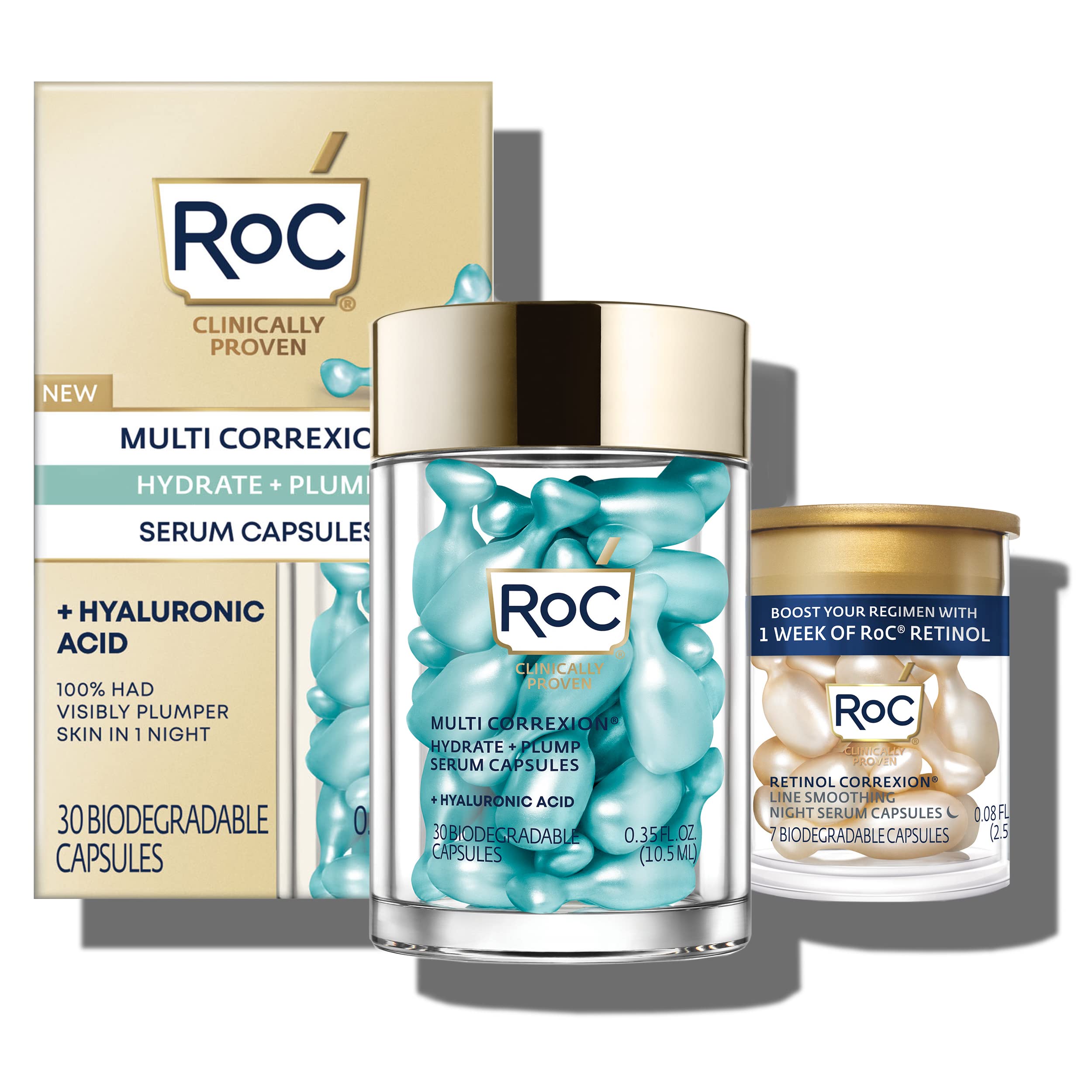 Sérum De Noche De Ácido Hialurónico Roc Multi Correxion Para El Cuidado De La Piel - Venta Internacional.