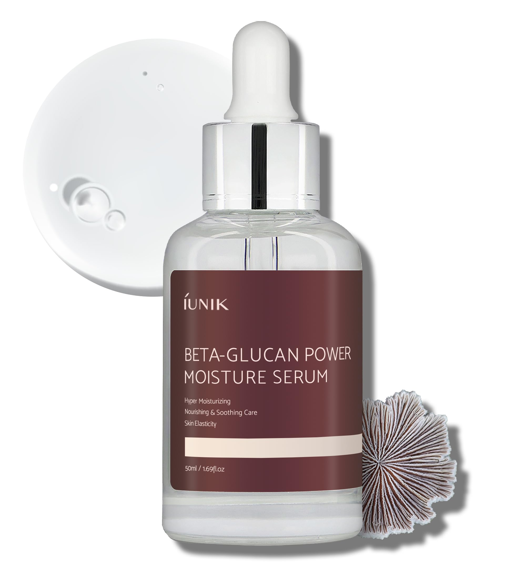Sérum Iunik Beta-glucan Power Deep Moisture 400 Ml, Vegano - Venta Internacional.