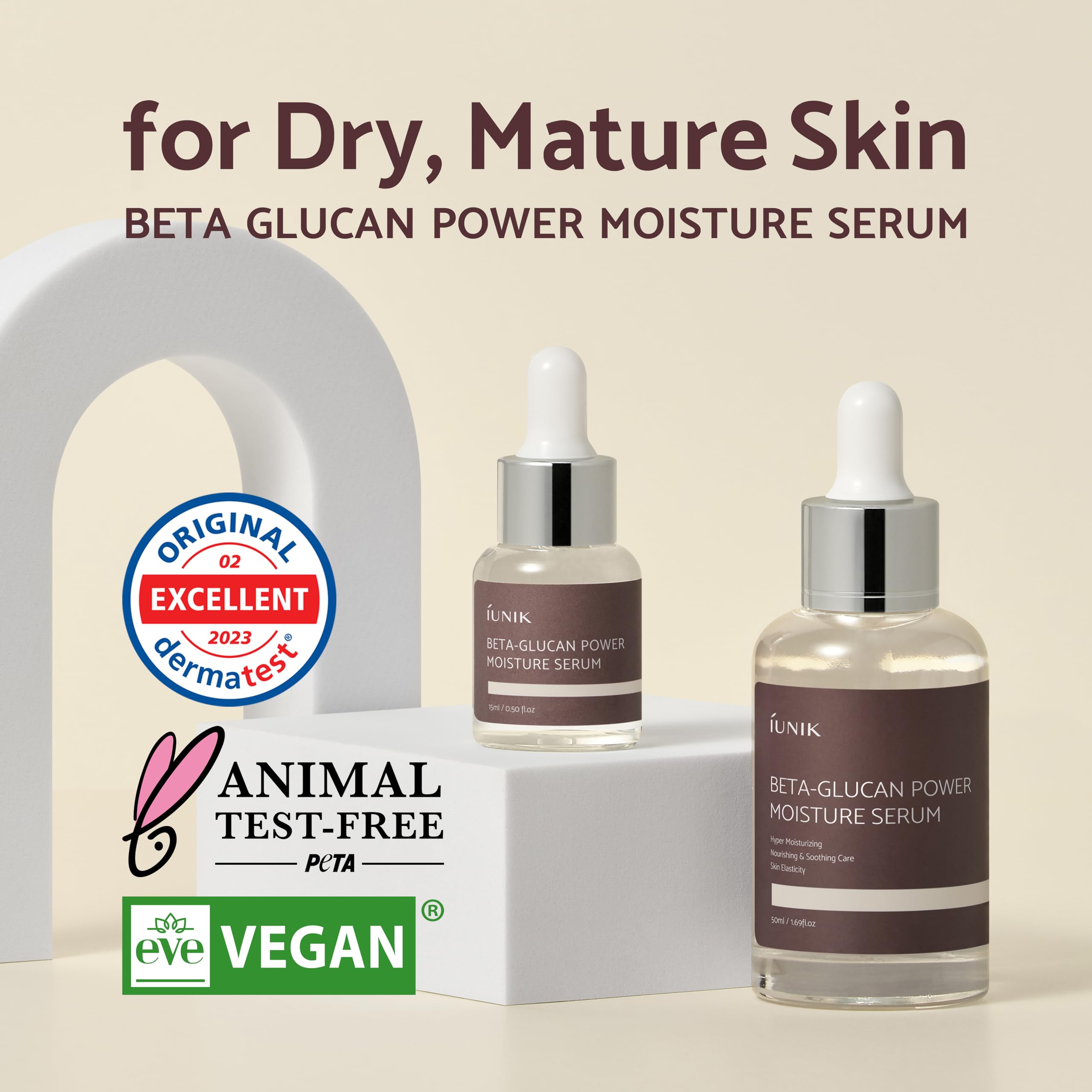 Foto 3 pulgar | Sérum Iunik Beta-glucan Power Deep Moisture 400 Ml, Vegano - Venta Internacional.