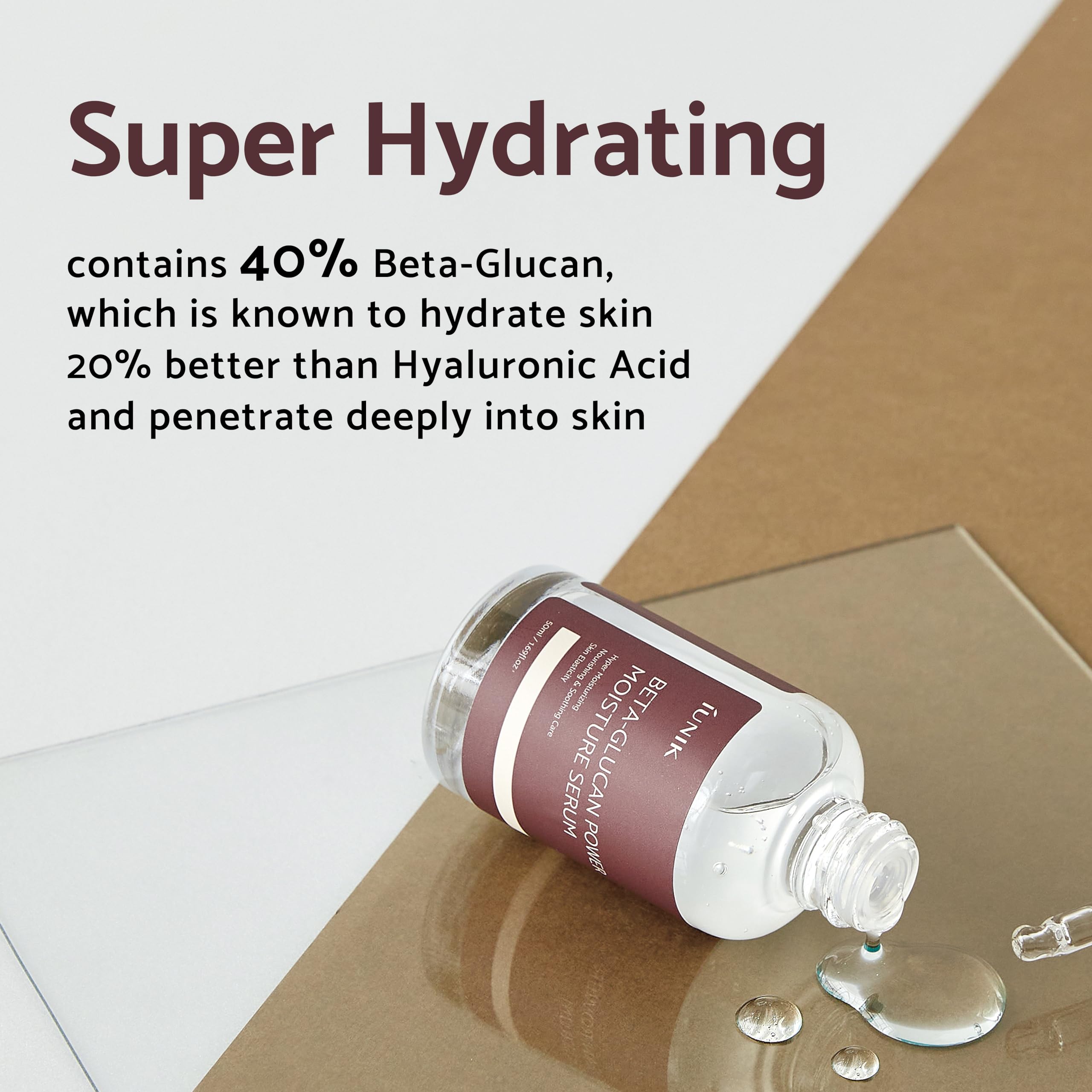Foto 4 pulgar | Sérum Iunik Beta-glucan Power Deep Moisture 400 Ml, Vegano - Venta Internacional.