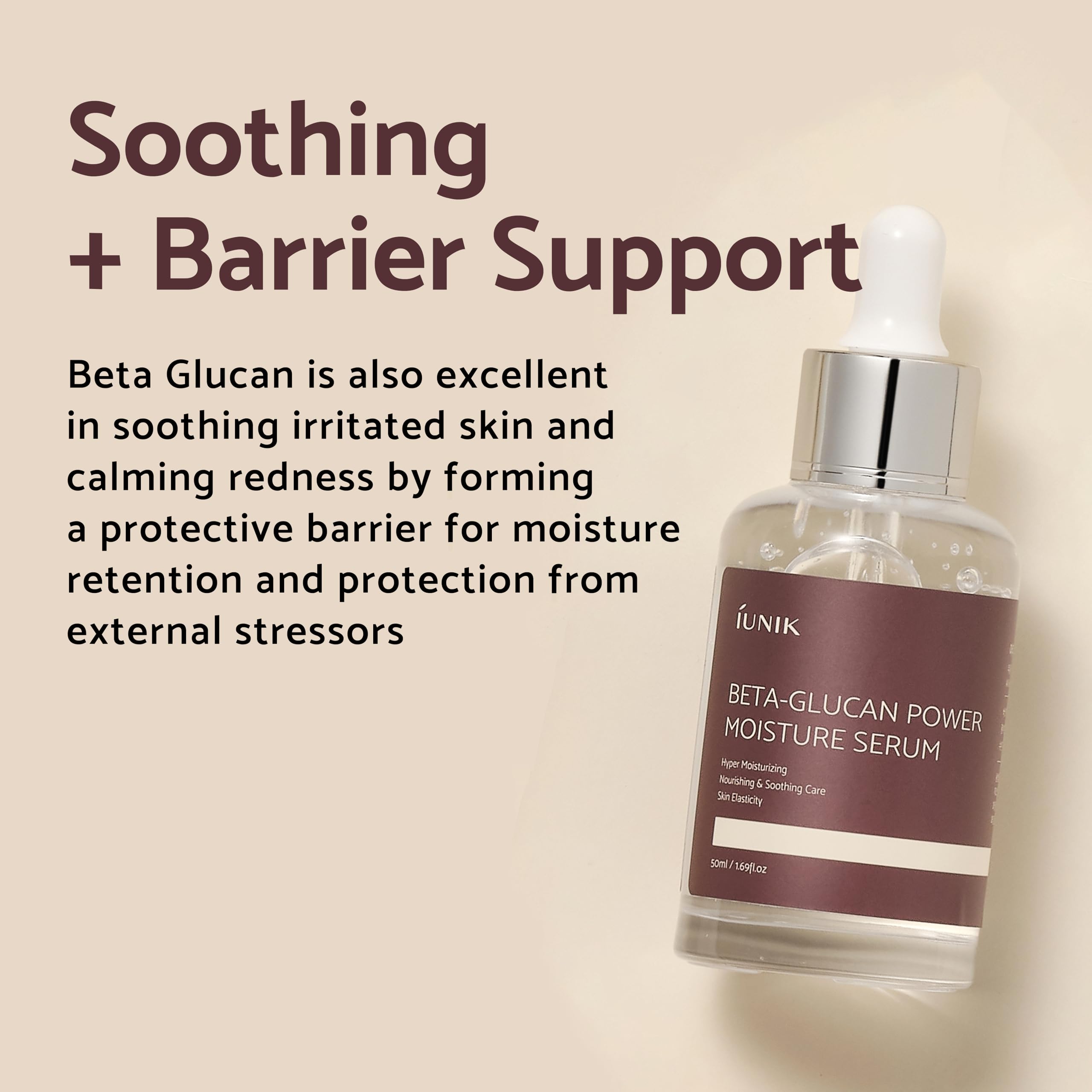 Foto 5 pulgar | Sérum Iunik Beta-glucan Power Deep Moisture 400 Ml, Vegano - Venta Internacional.