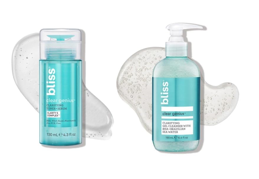 Set Bliss, Kit De Rutina Diaria Para El Acné De Skincare Set, Para Limpiar Y Tonificar - Venta Internacional.