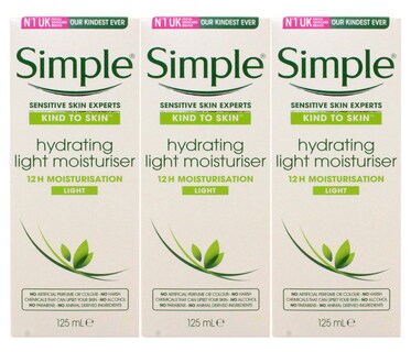 Foto 1 | Crema Hidratante Simple Skin Hydrating 125 Ml (paquete De 3) - Venta Internacional.
