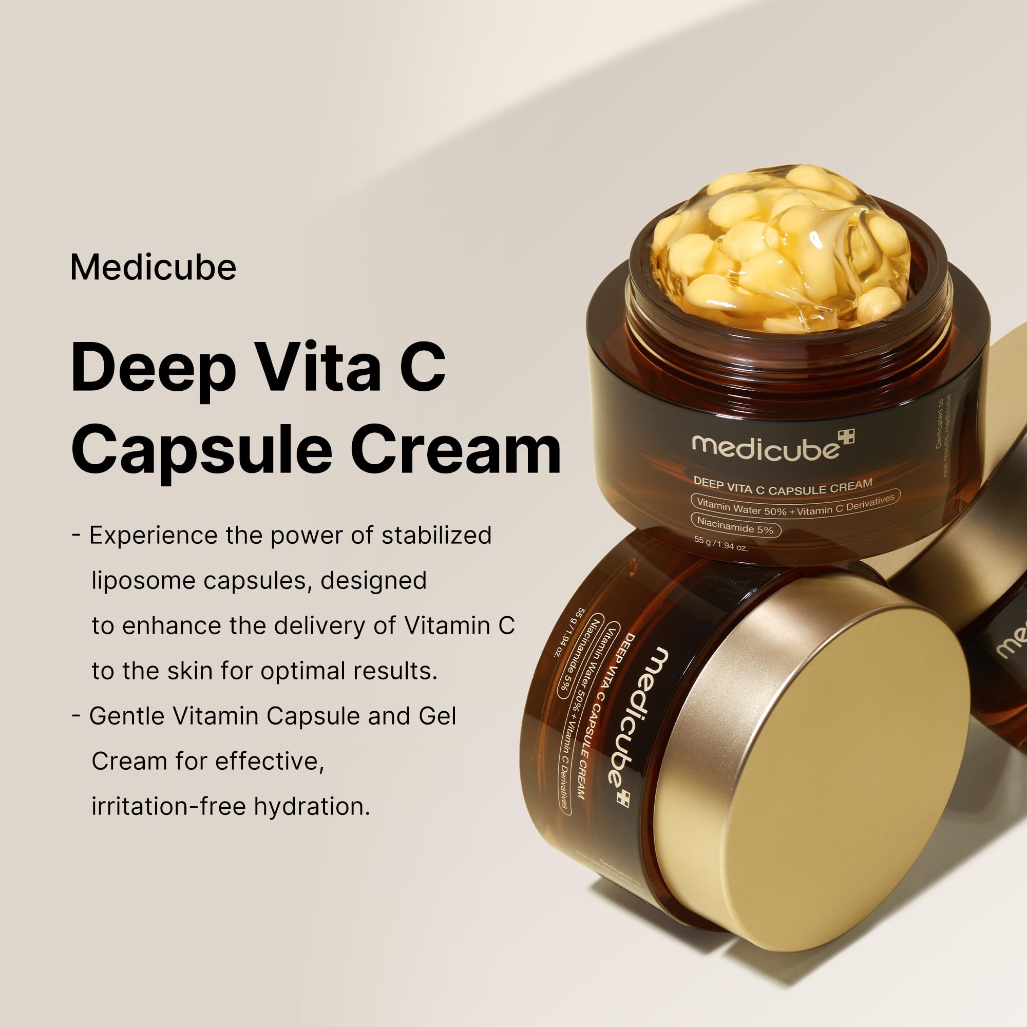 Foto 3 pulgar | Crema Hidratante Medicube Deep Vitamin C Golden Boba 57 Ml - Venta Internacional.