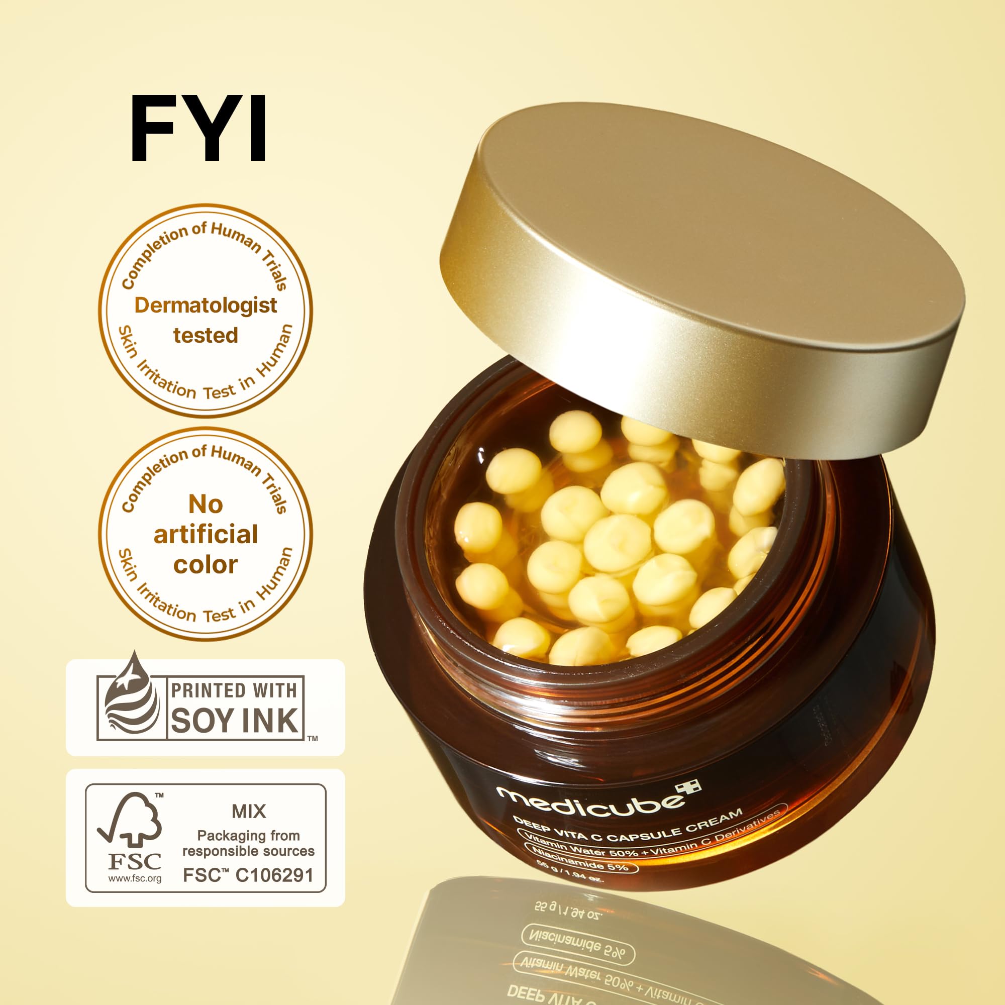 Foto 6 pulgar | Crema Hidratante Medicube Deep Vitamin C Golden Boba 57 Ml - Venta Internacional.
