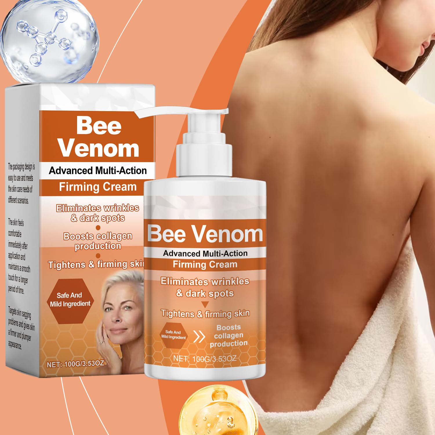 Foto 3 pulgar | Crema Reafirmante Apisderm Botoxbee Advanced Multi-action 100 G - Venta Internacional.