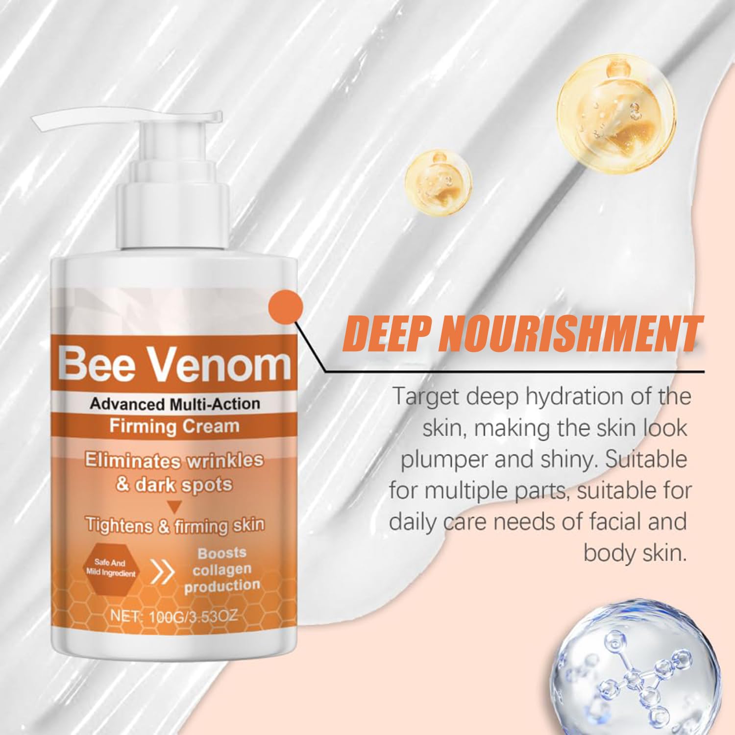 Foto 6 pulgar | Crema Reafirmante Apisderm Botoxbee Advanced Multi-action 100 G - Venta Internacional.
