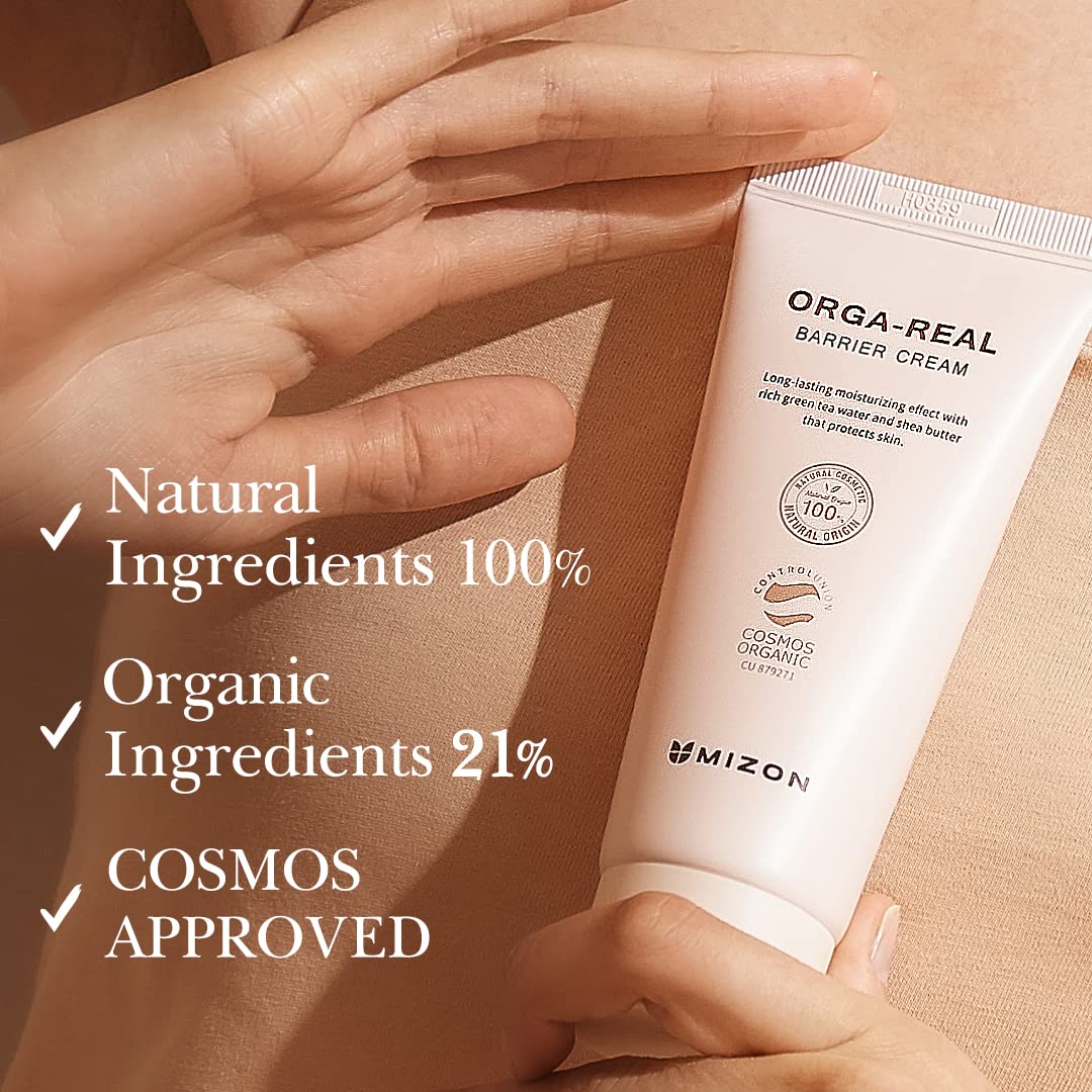 Foto 5 pulgar | Crema Mizon Orga-real Barrier, Vegana Y Orgánica, 100 Ml - Venta Internacional.