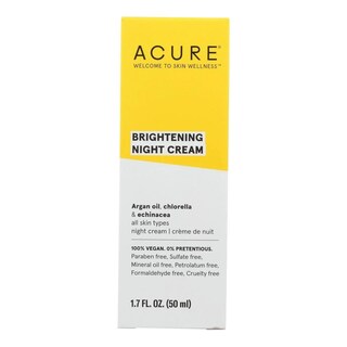 Foto 1 | Crema De Noche Acure Brightening, 50 Ml, 100% Vegana Con Aceite De Argán - Venta Internacional.