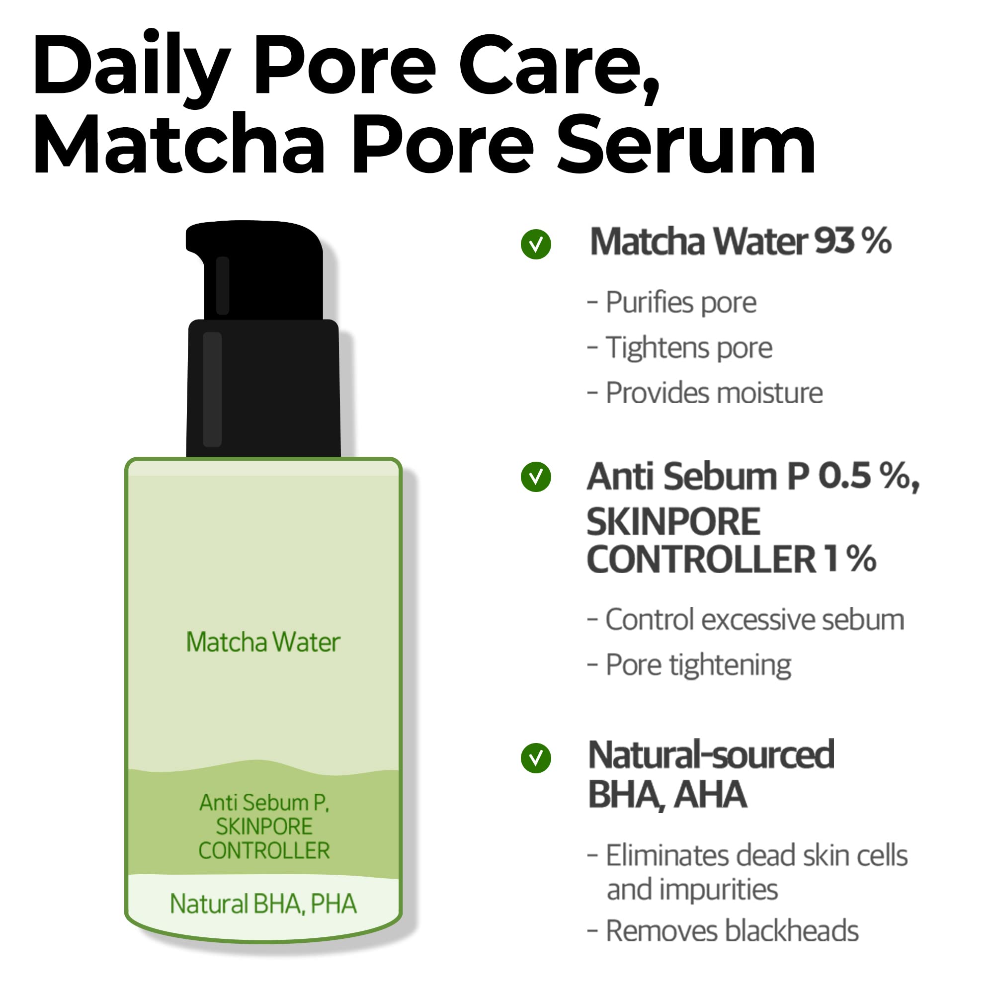 Foto 5 pulgar | Serum Some By Mi Super Matcha, Reafirmante De Poros, 50 Ml, Para Piel Sensible - Venta Internacional.