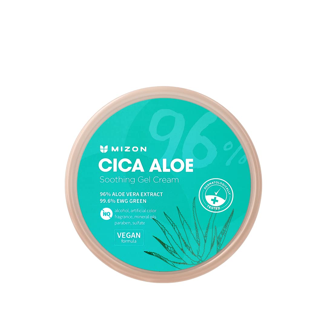 Crema En Gel Mizon Cica Aloe 96% Calmante, 310 Ml, Fórmula Vegana - Venta Internacional.