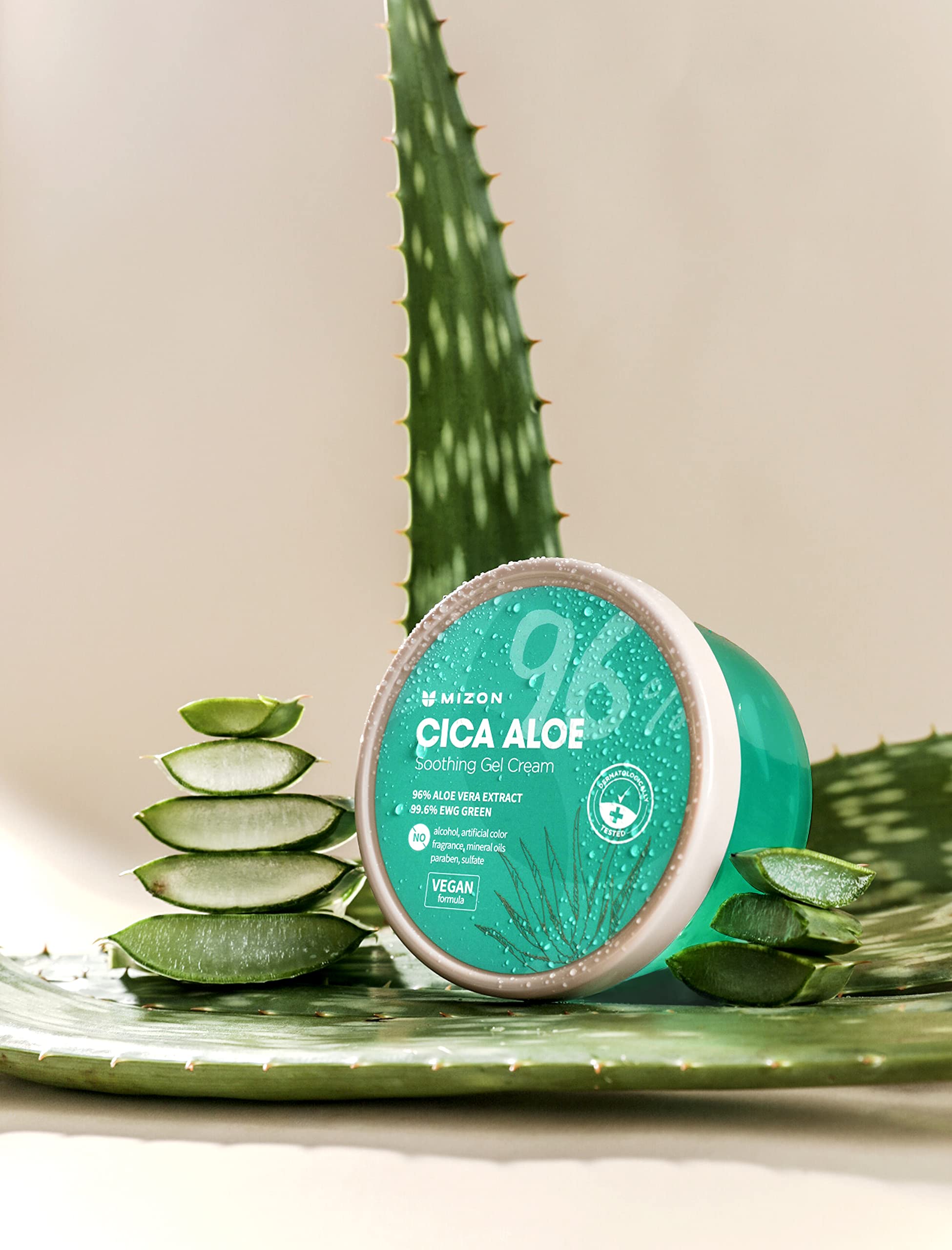 Foto 7 pulgar | Crema En Gel Mizon Cica Aloe 96% Calmante, 310 Ml, Fórmula Vegana - Venta Internacional.