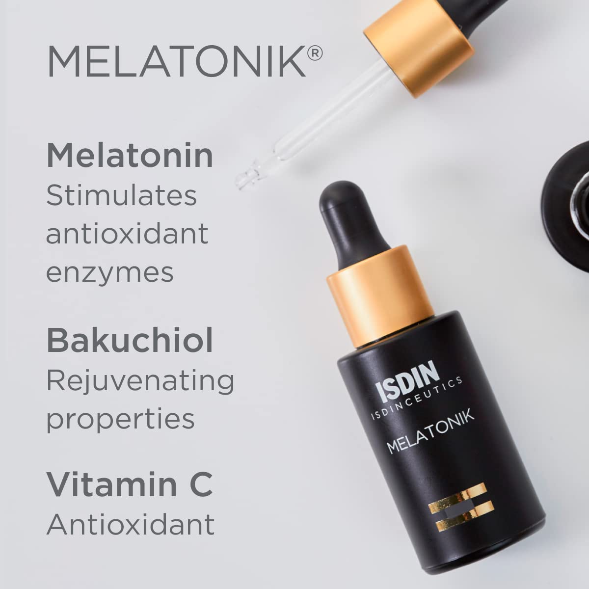 Foto 4 pulgar | Sérum Nocturno Isdin Melatonik Con Melatonina, Bakuchiol Y Vitamina C - Venta Internacional.