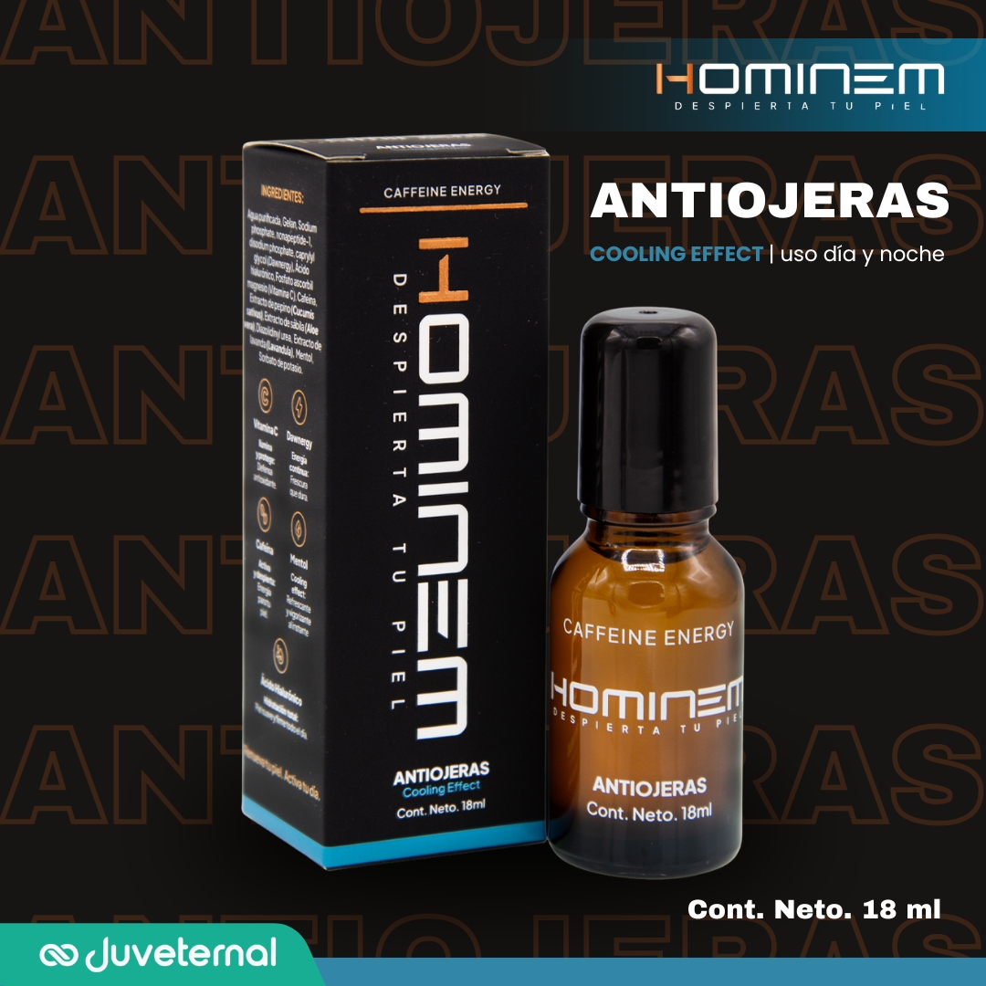 Foto 3 pulgar | Hominem Antiojeras Cooling Effect Hombre, Contorno De Ojos Roll-on, 18 Ml