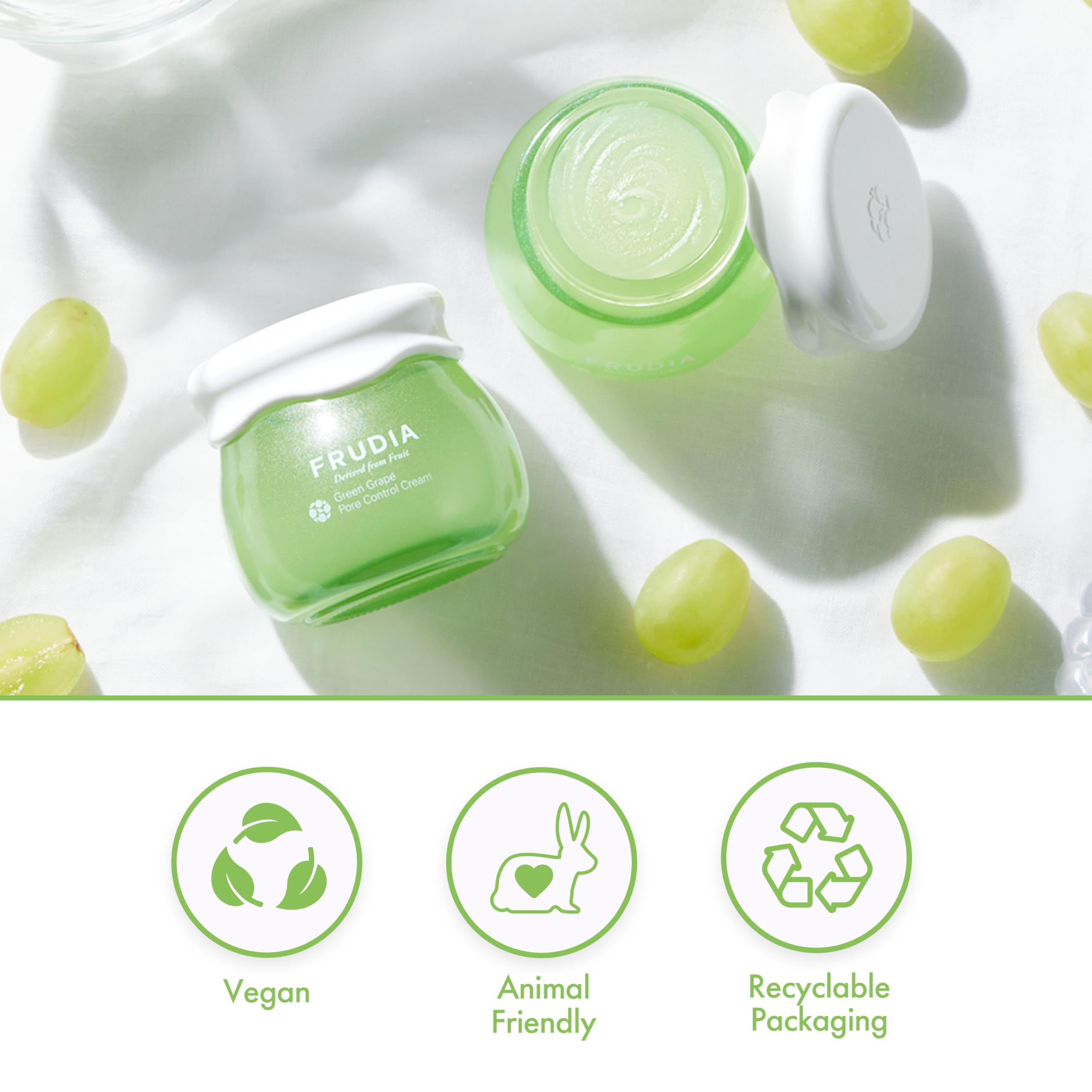 Foto 4 | Crema Facial Frudia Green Grape Pore Control, 60 Ml, Vegana - Venta Internacional.
