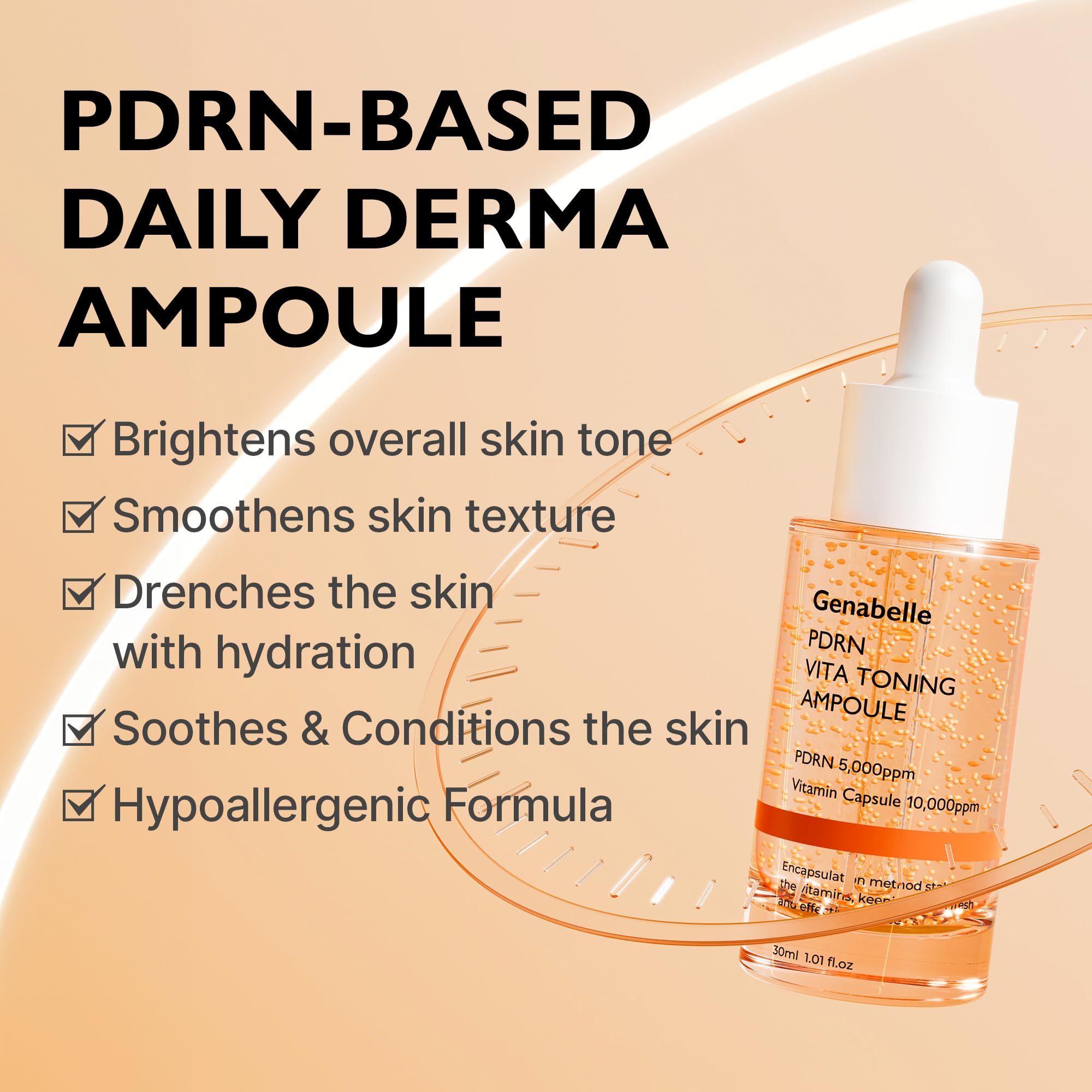 Foto 4 pulgar | Ampolla Genabelle Pdrn Vita Tonificante Con Vitamina B, C Y E 30 Ml - Venta Internacional.