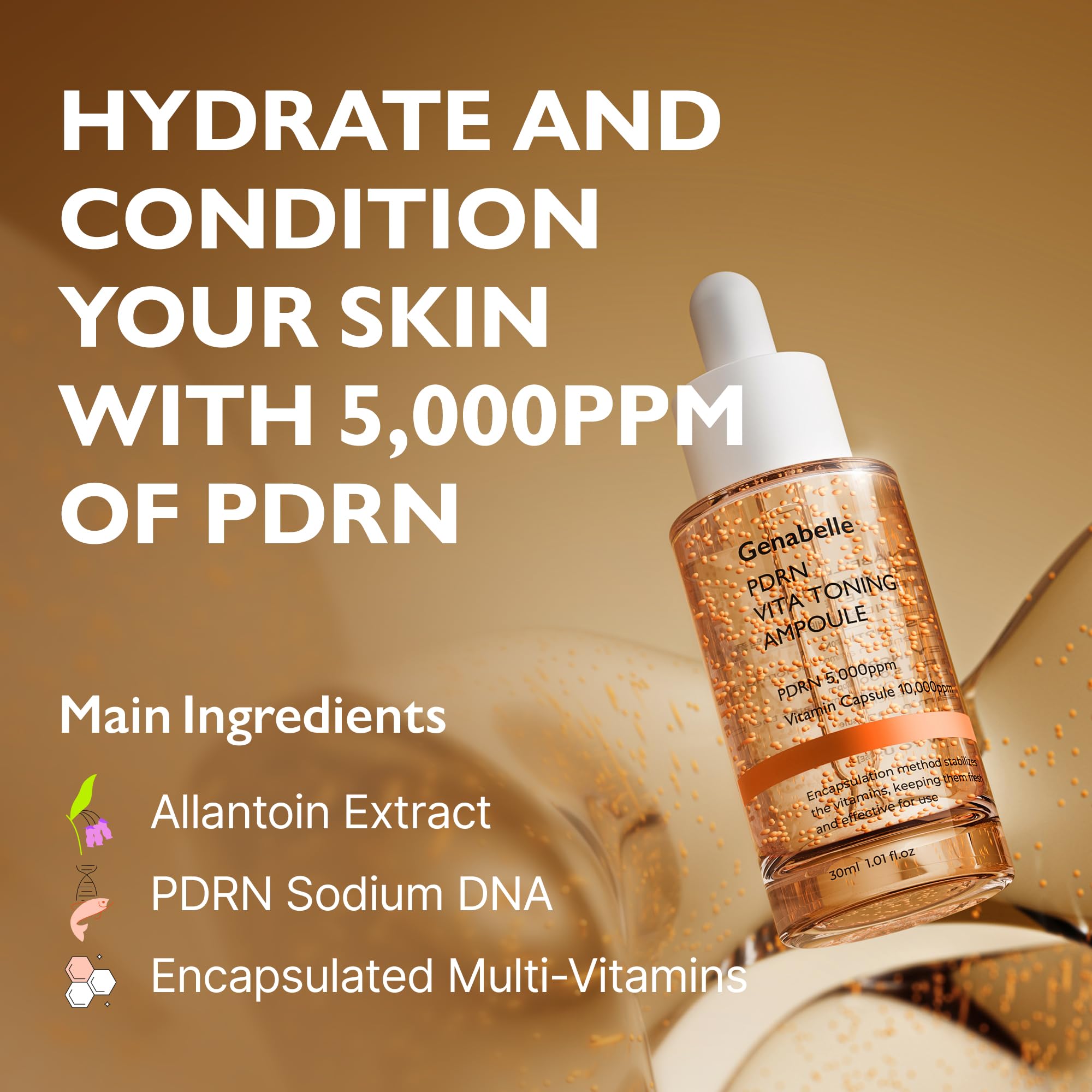 Foto 5 pulgar | Ampolla Genabelle Pdrn Vita Tonificante Con Vitamina B, C Y E 30 Ml - Venta Internacional.