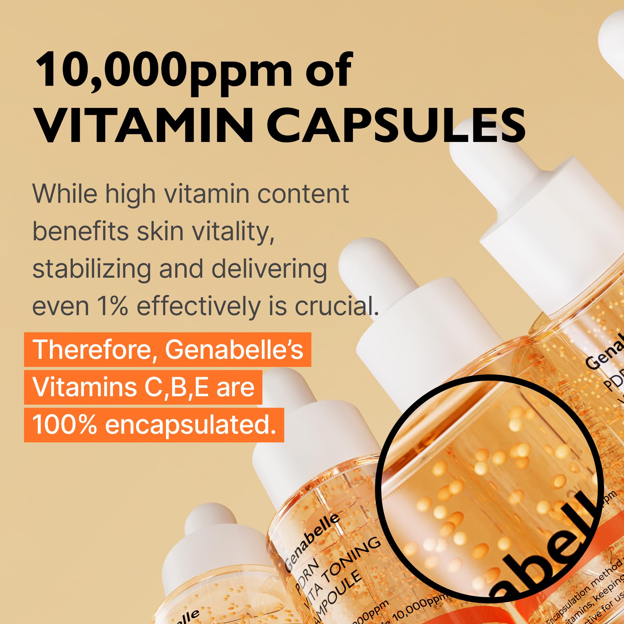 Foto 6 pulgar | Ampolla Genabelle Pdrn Vita Tonificante Con Vitamina B, C Y E 30 Ml - Venta Internacional.