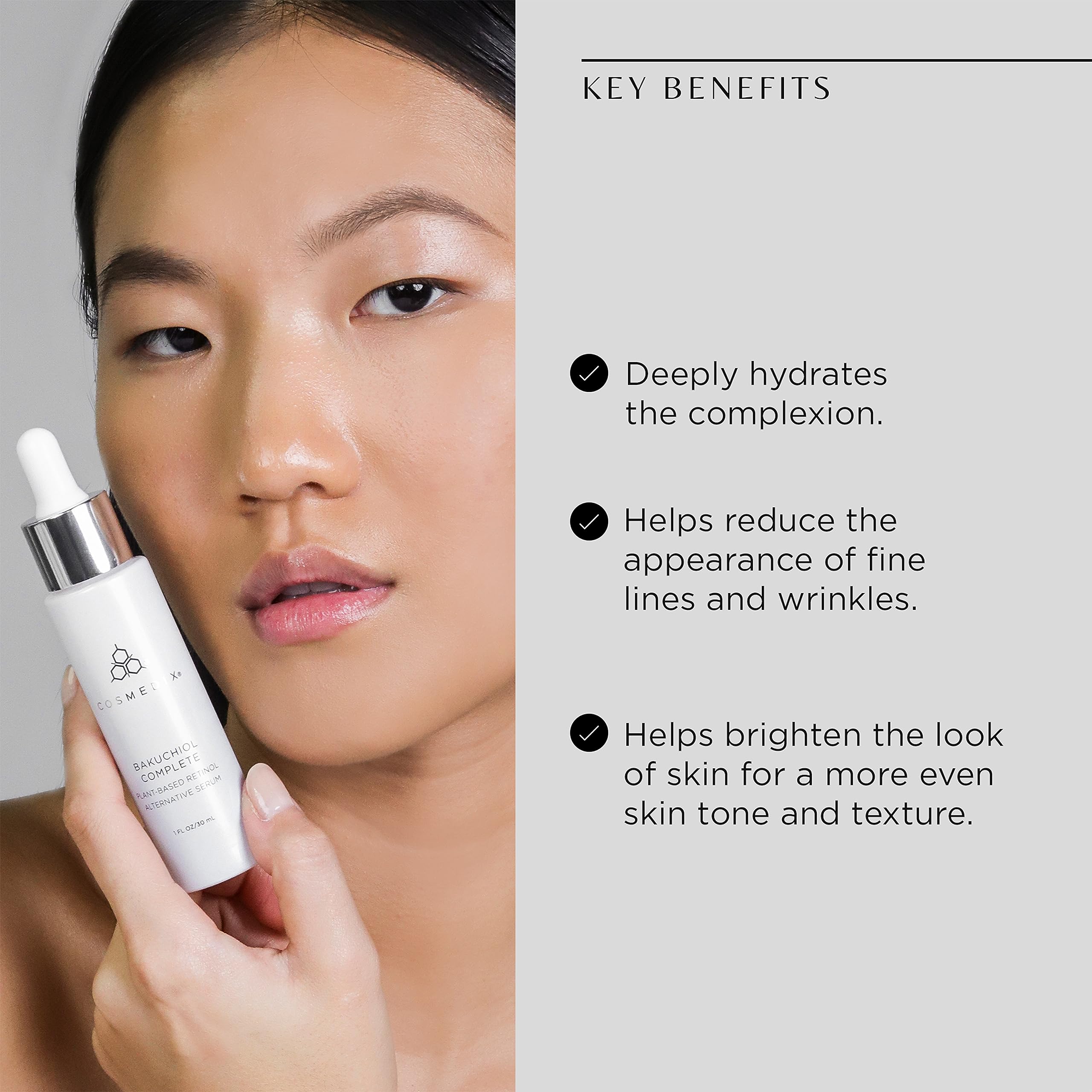 Foto 5 pulgar | Sérum Cosmedix Bakuchiol Retinol Completo A Base De Plantas - Venta Internacional.