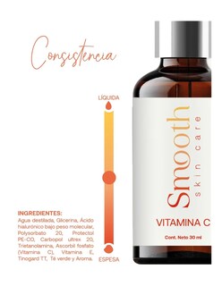 Foto 4 | Serum Facial Vitamina C Smooth Skincare + A. Hialurónico + Gratis Termo Güish De Regalo